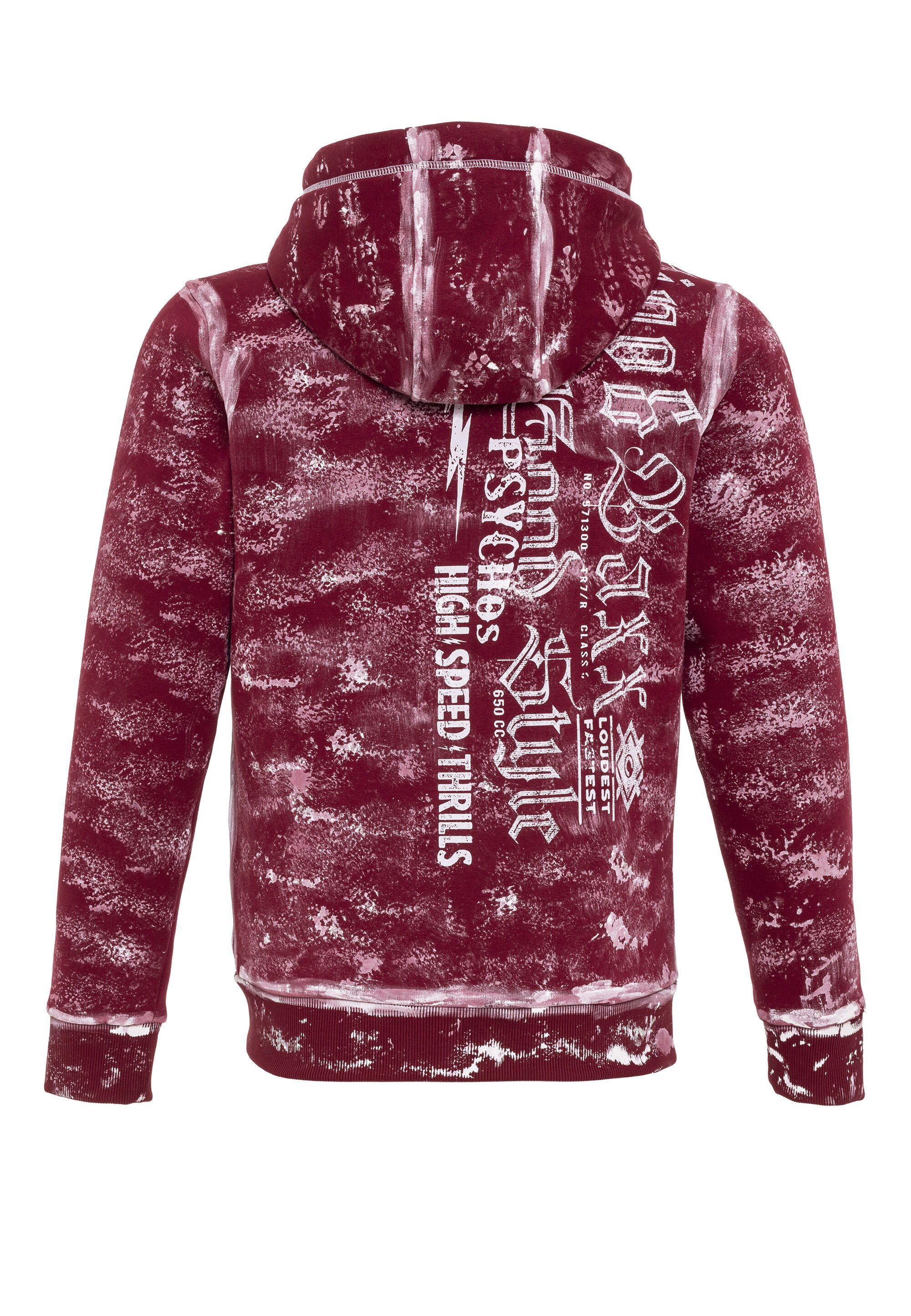 Cipo & Baxx Sweatjacke "Jacken", mit auffälligem Print, CL544 günstig online kaufen