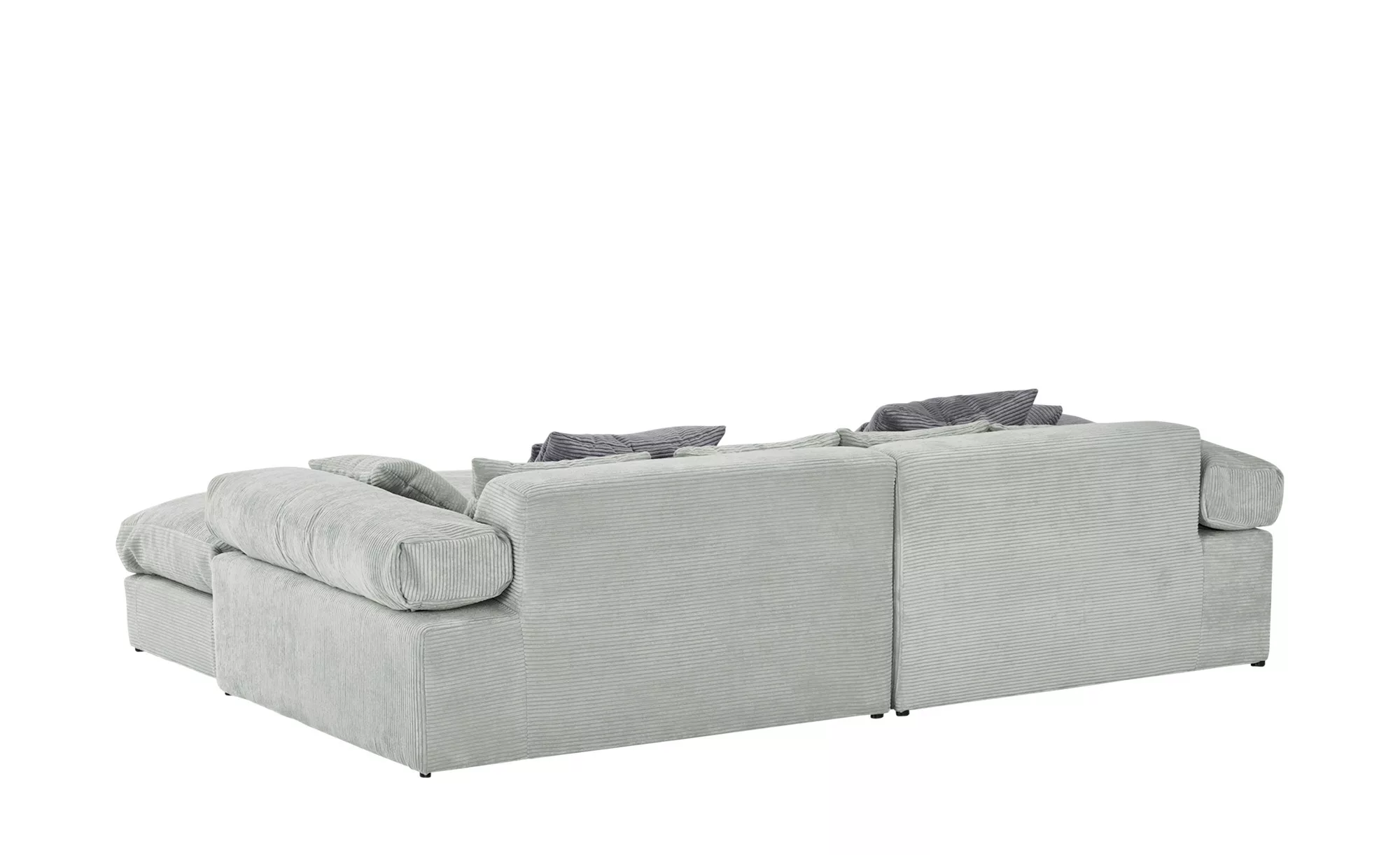 smart Ecksofa in trendigem Cordstoff Lianea ¦ grau ¦ Maße (cm): B: 291 H: 8 günstig online kaufen