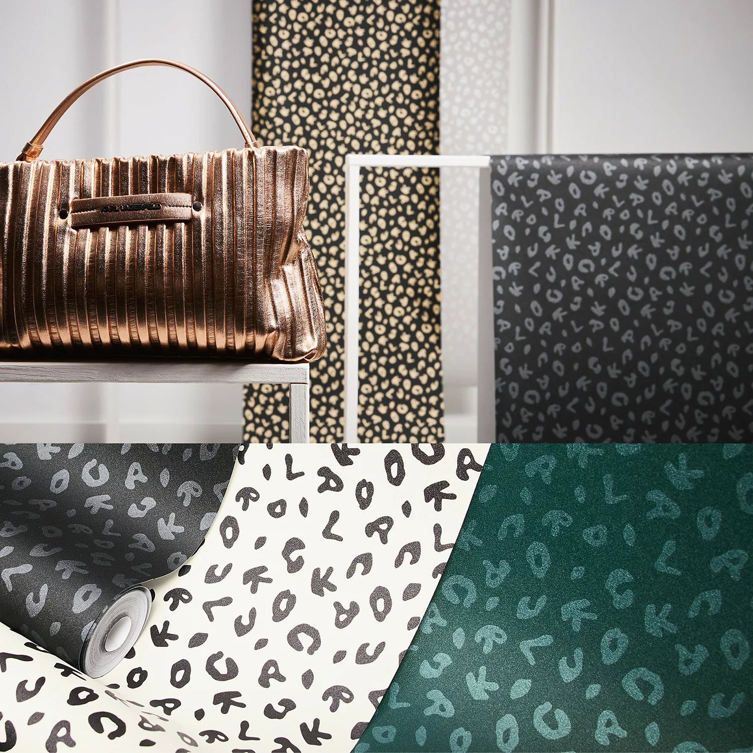 Bricoflor Grüne Mode Tapete Fashion Vliestapete mit animal Print für Schlaf günstig online kaufen