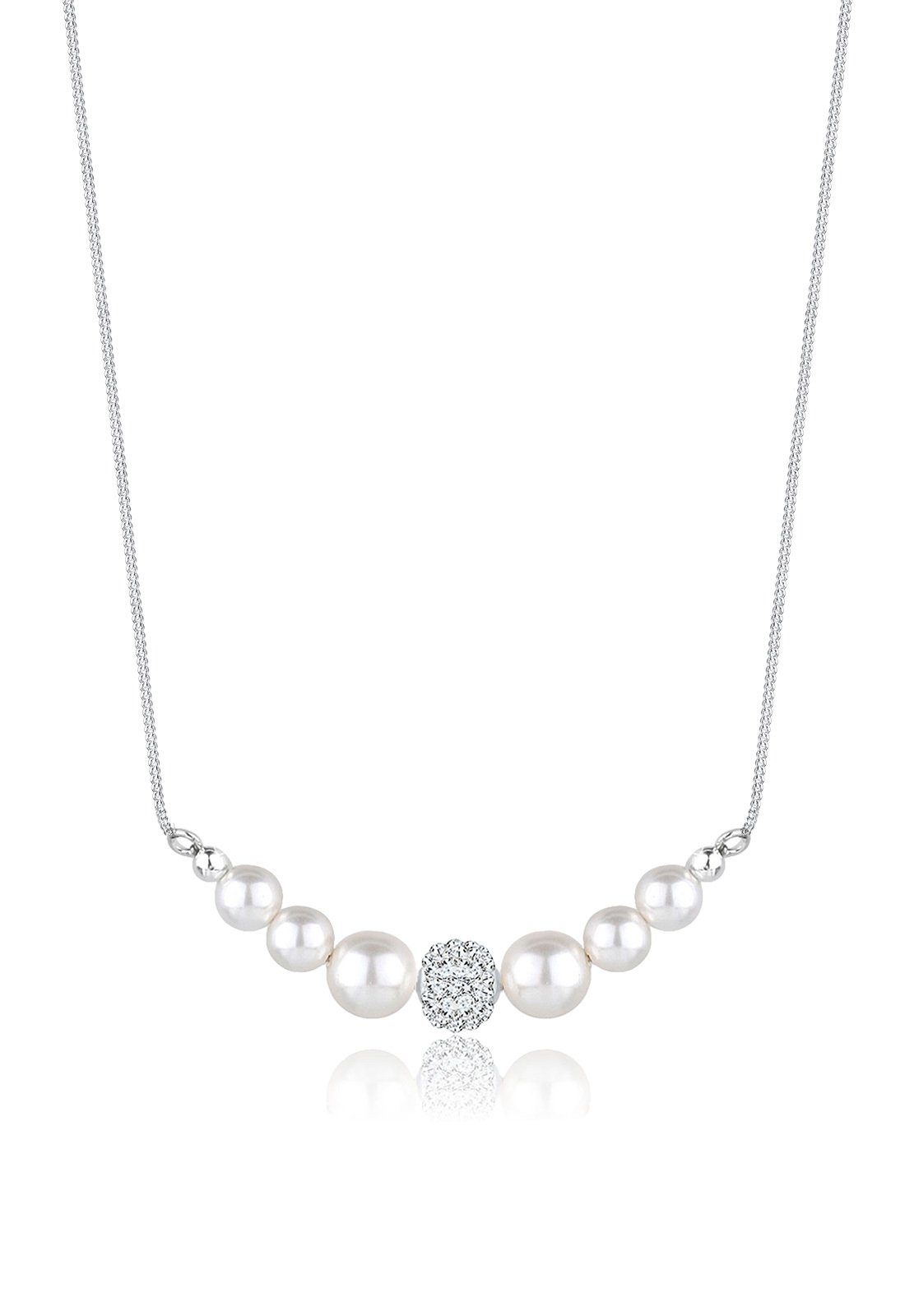 Elli Perlenkette Synthetische Perle Weiß 925 günstig online kaufen