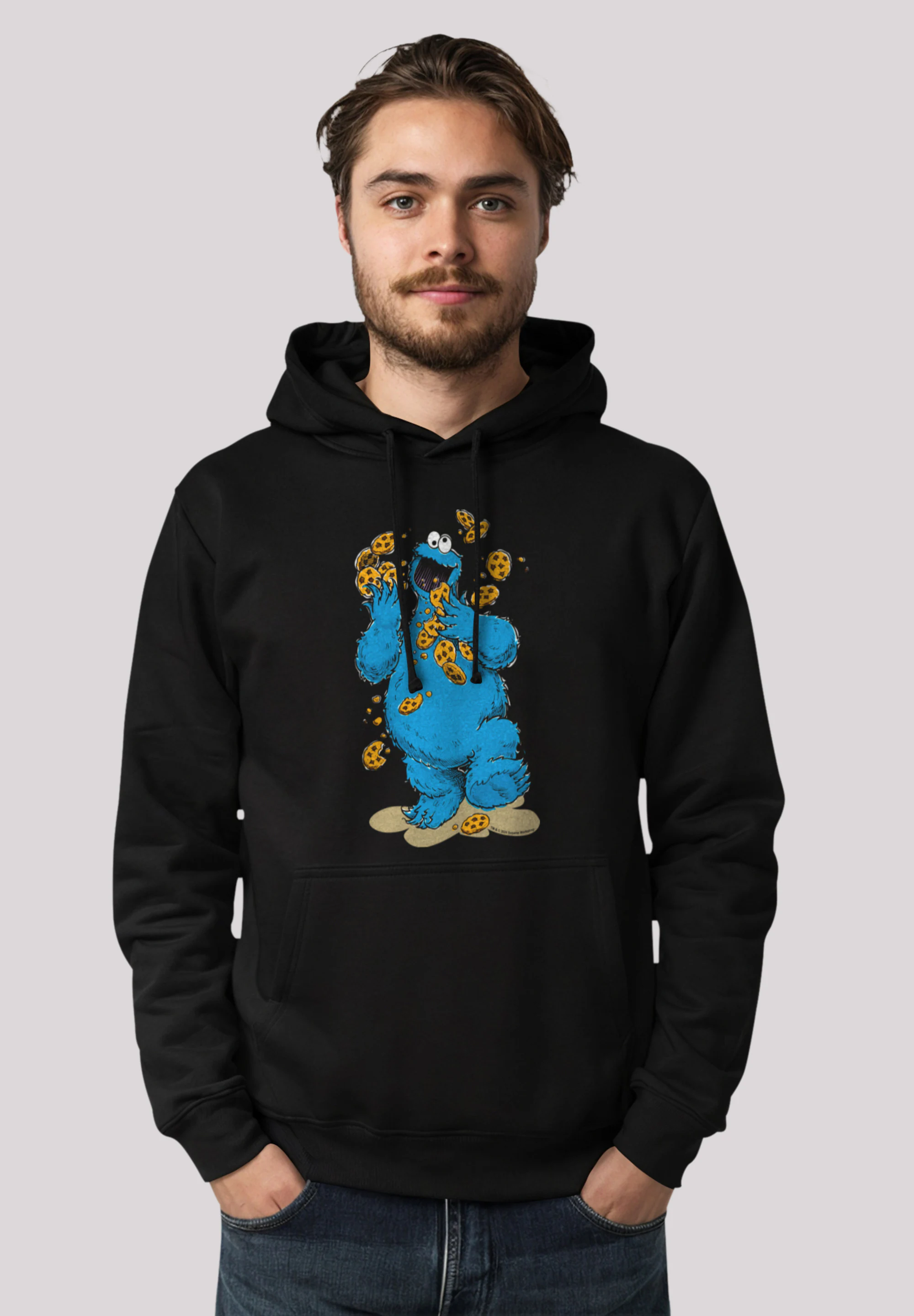 F4NT4STIC Kapuzenpullover "Sesamstraße Cookie Monster Cookies Everywere", P günstig online kaufen