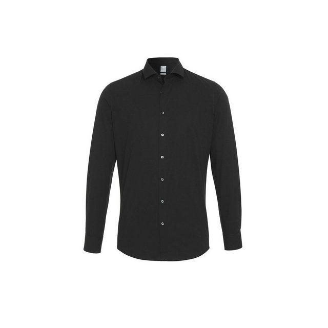 Pure Langarmhemd schwarz regular fit (1-tlg) günstig online kaufen