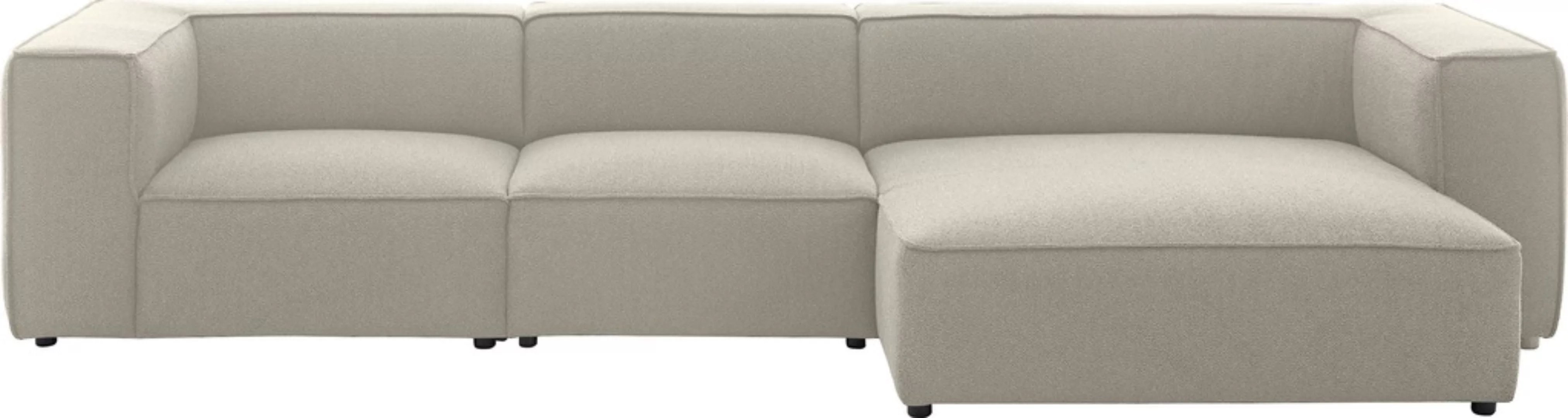 W.SCHILLIG Ecksofa »around-the-block«, mit eleganter Biese, mit Federkern, günstig online kaufen