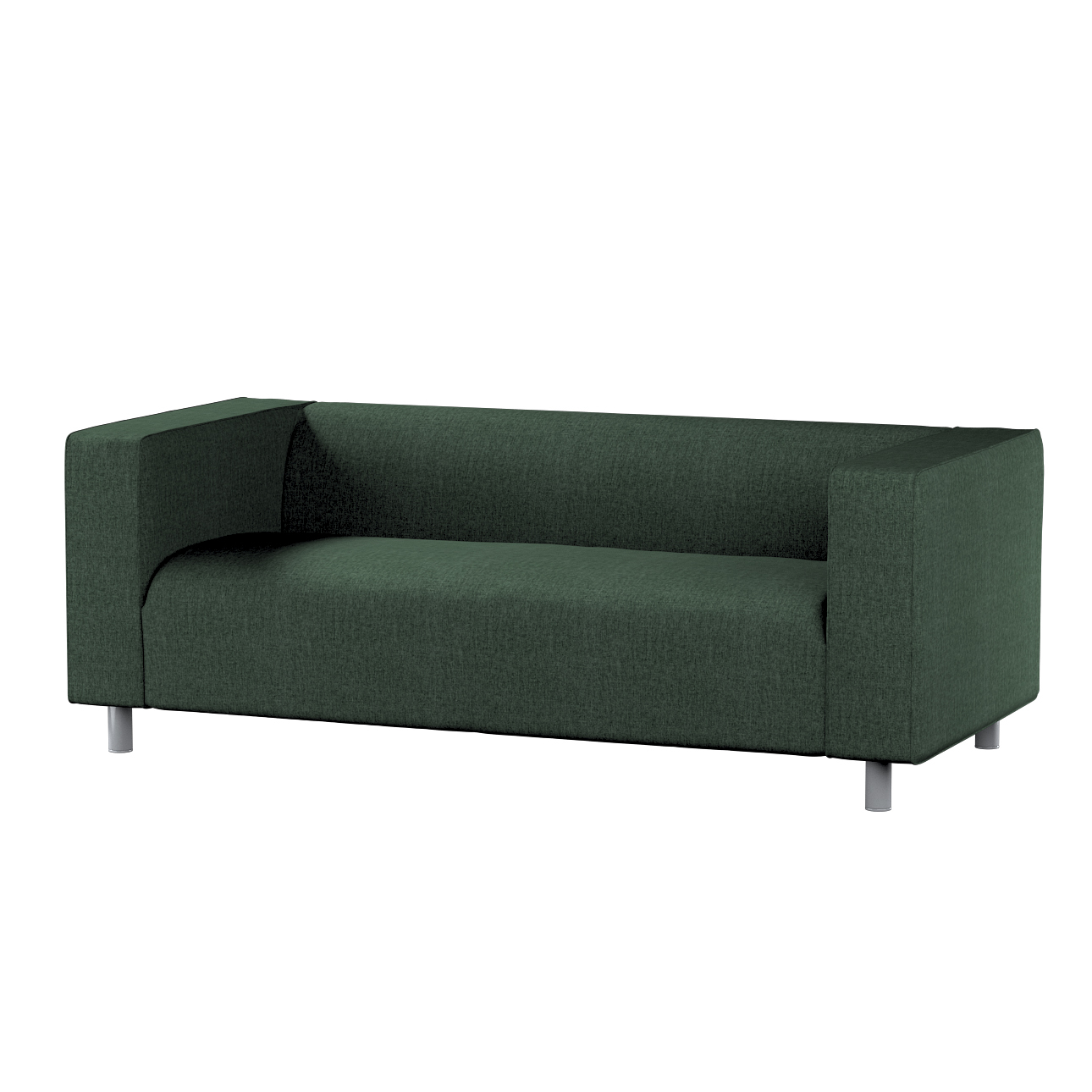 Bezug für Klippan 2-Sitzer Sofa, dunkelgrün, Sofahusse, Klippan 2-Sitzer, C günstig online kaufen