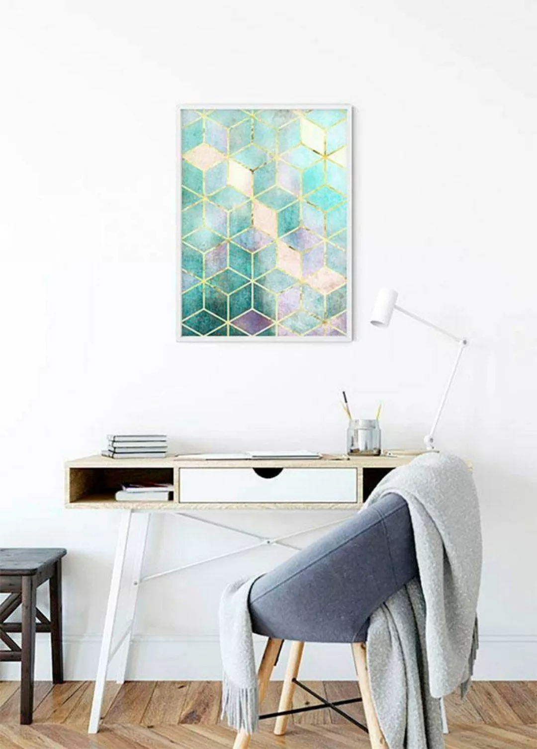 Komar Poster "Mosaik Circle Verde", Formen-Kunst, (1 St.) günstig online kaufen