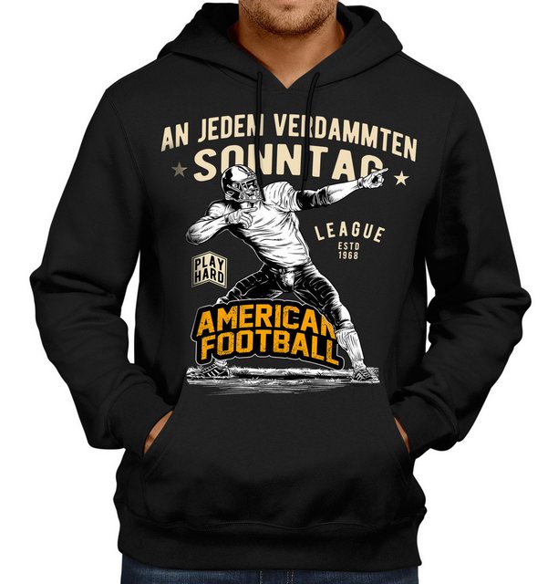 LOBO NEGRO® Kapuzensweatshirt Hoodie für American Football Fans: An jedem v günstig online kaufen