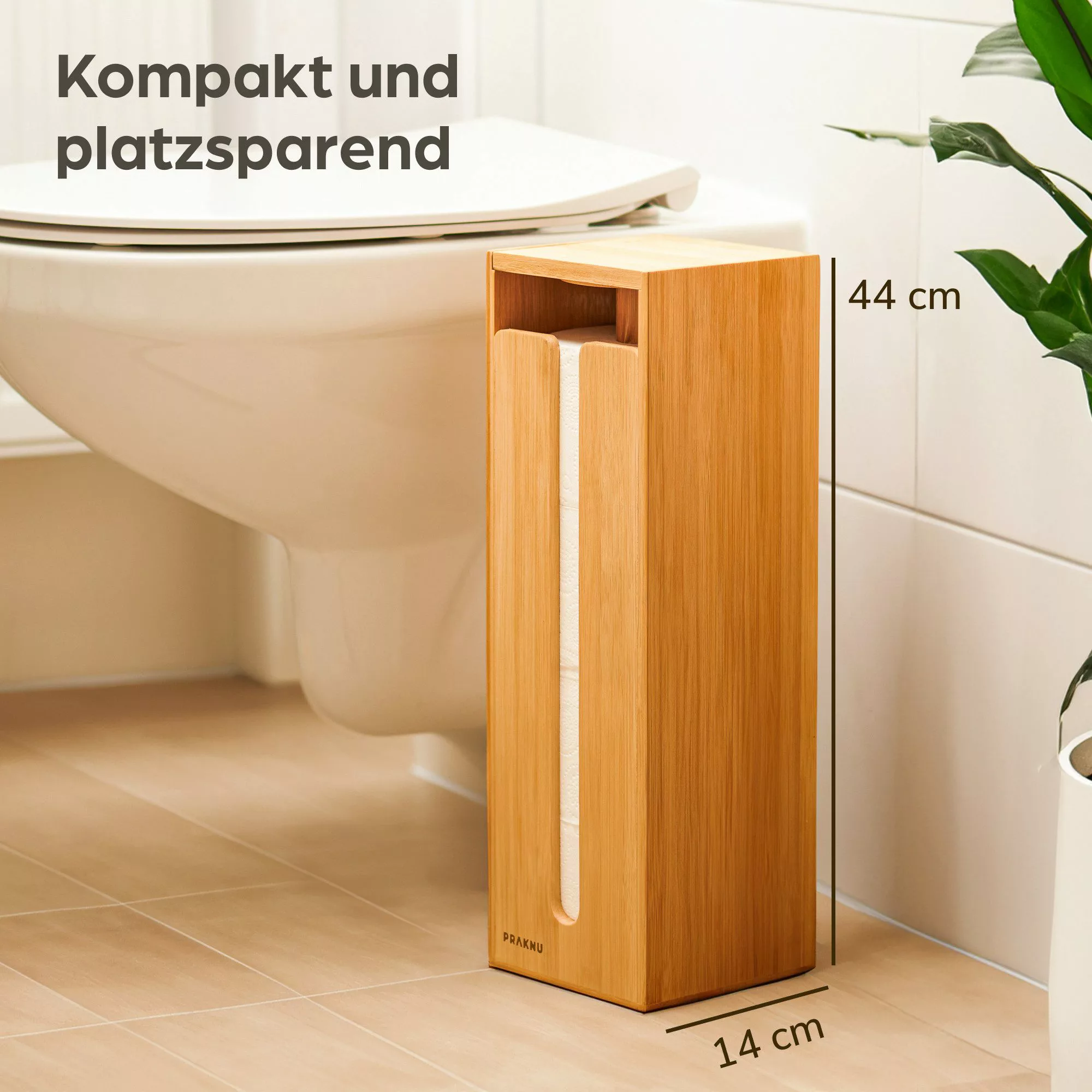Praknu Toilettenpapierhalter Toilettenpapier aufbewahrung (1-St), Toiletten günstig online kaufen