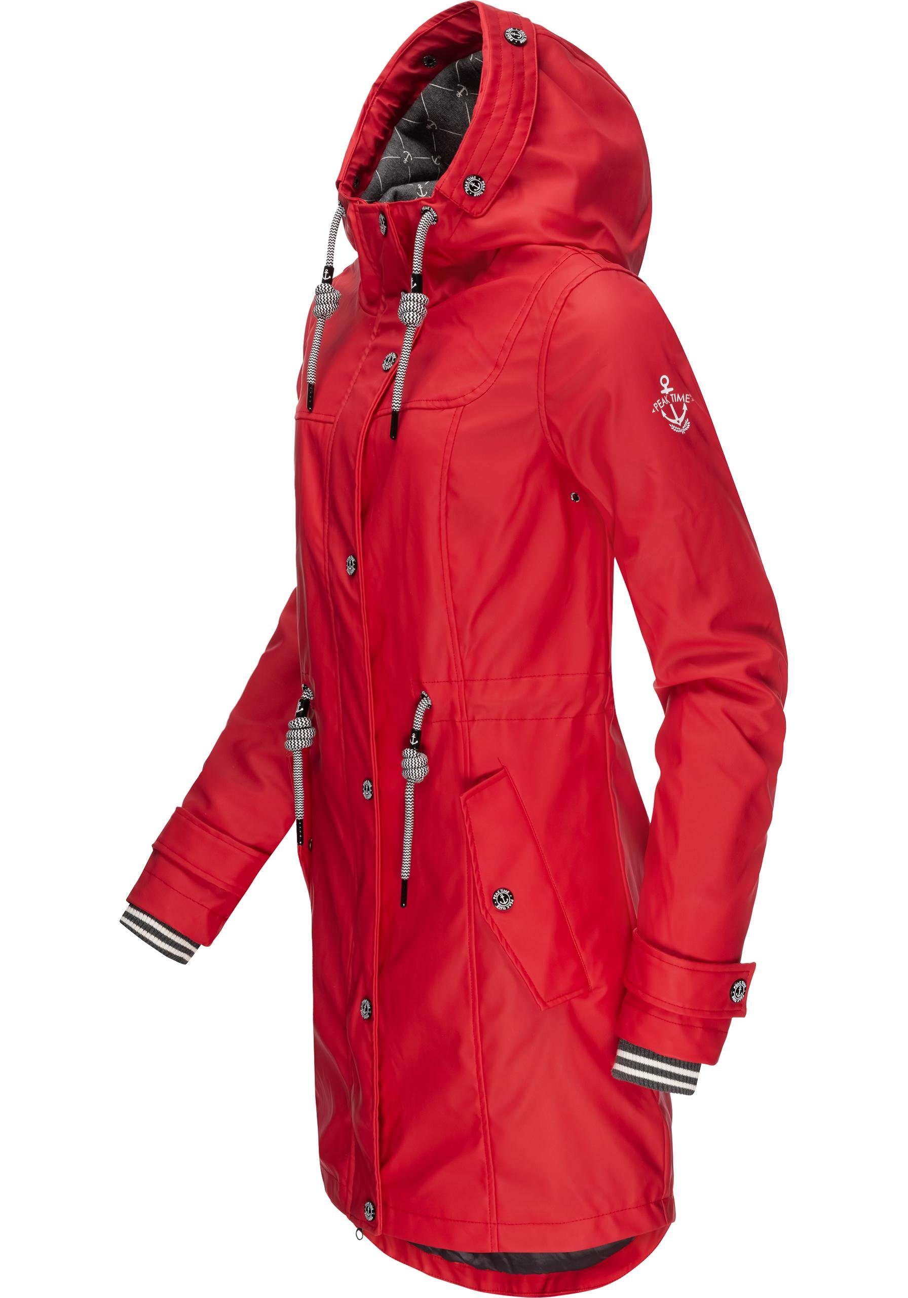 PEAK TIME Regenjacke L60042 stylisch taillierter günstig online kaufen