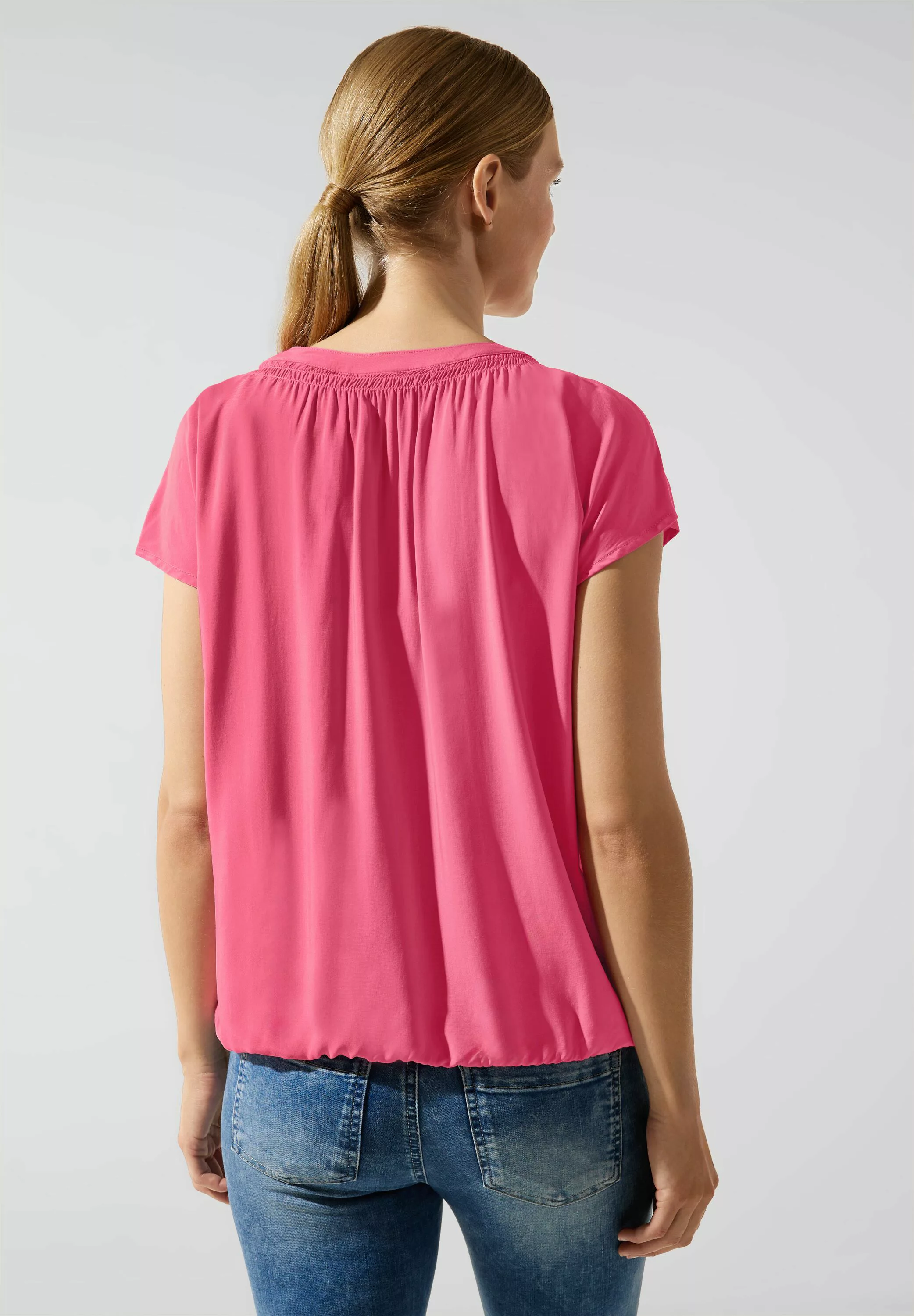 STREET ONE Shirtbluse, mit Raffung günstig online kaufen