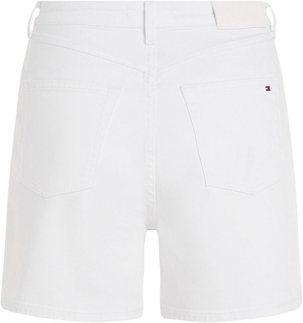 Tommy Hilfiger Shorts DNM STRAIGHT SHORT HW WHITE in Unifarbe günstig online kaufen