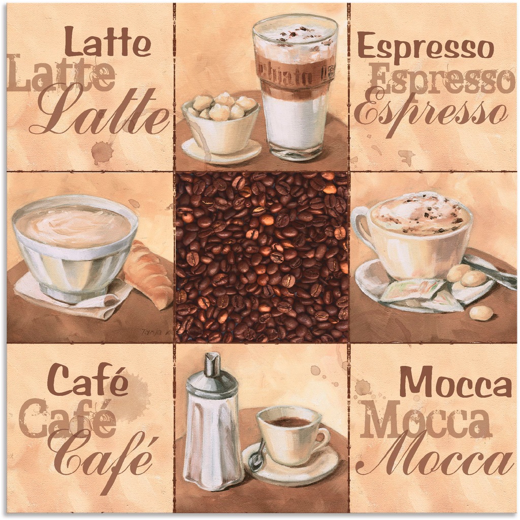 Artland Wandbild »Kaffee Collage II«, Getränke, (1 St.), als Alubild, Outdo günstig online kaufen