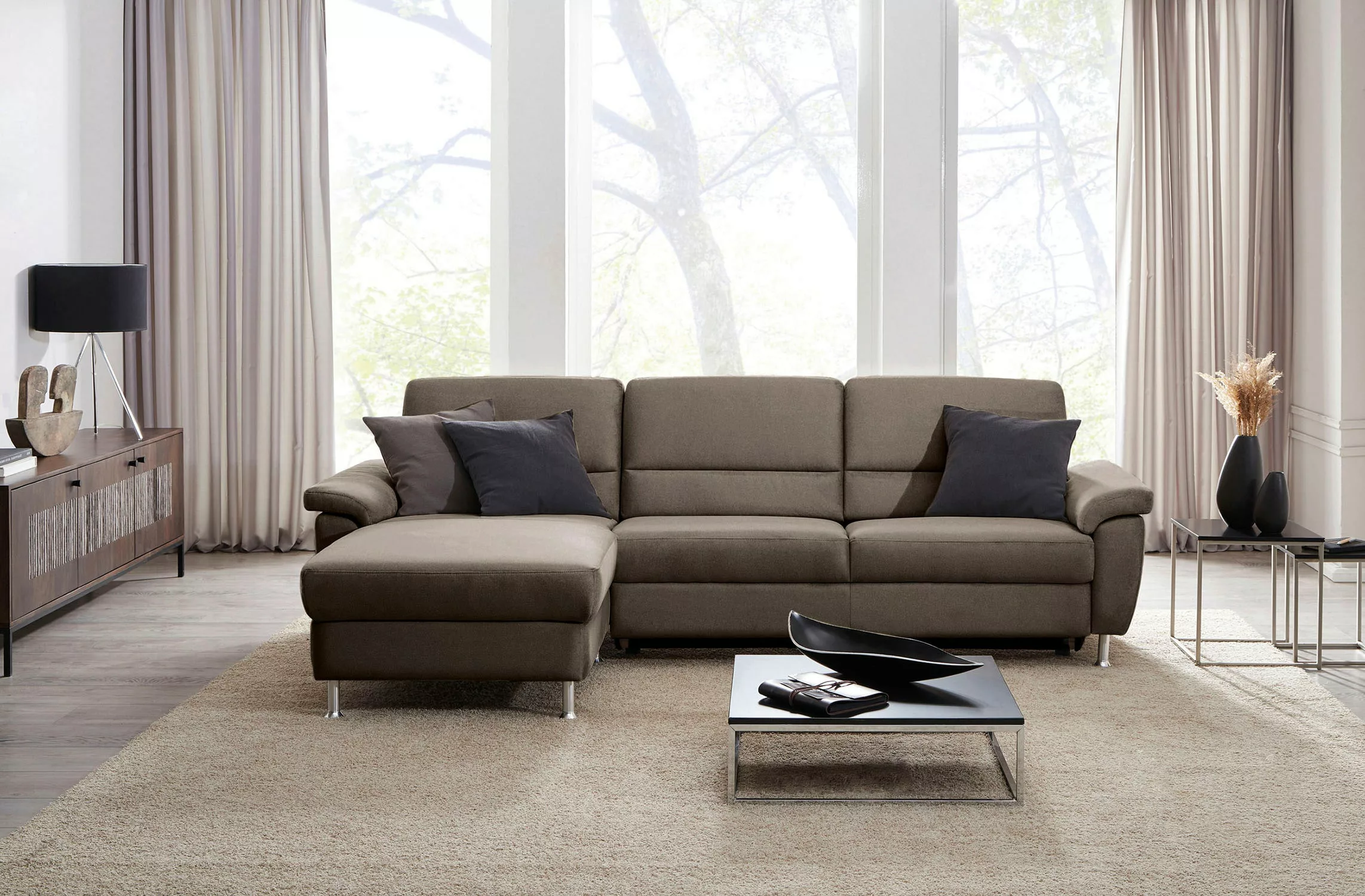 CALIZZA INTERIORS Ecksofa »Onyx L-Form«, Recamiere links oder rechts, wahlw günstig online kaufen