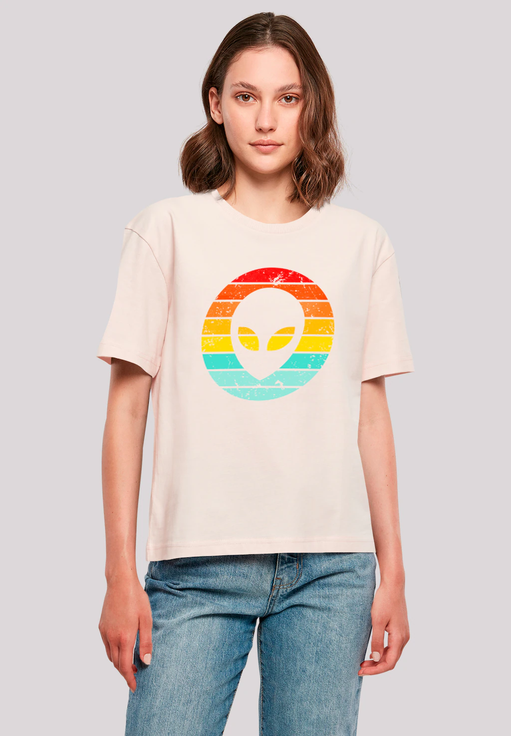 F4NT4STIC T-Shirt "Alien Retro Sonnenuntergang", Premium Qualität günstig online kaufen