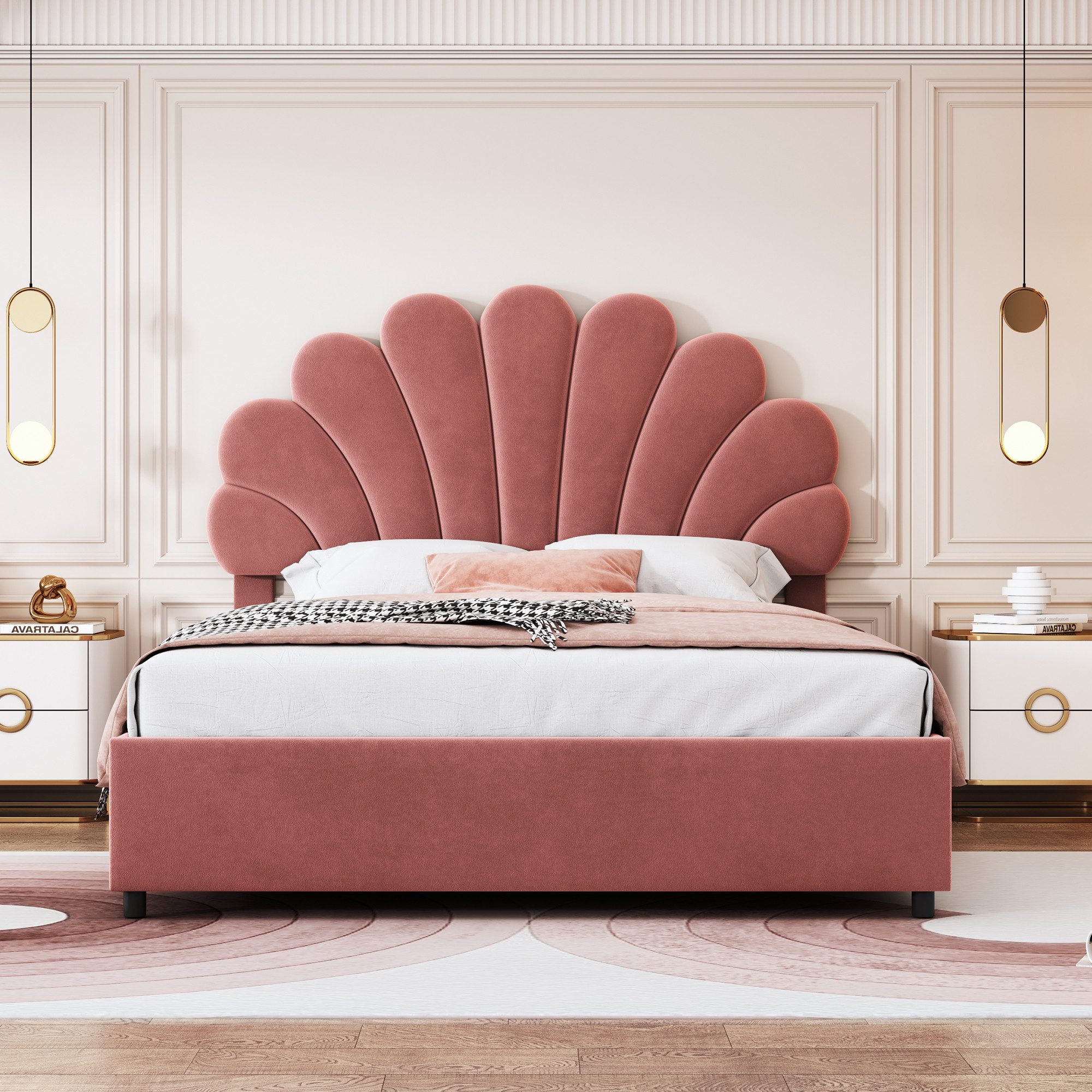 OKWISH Bett Gästebett, Polsterbett Doppelbett, Ohne günstig online kaufen