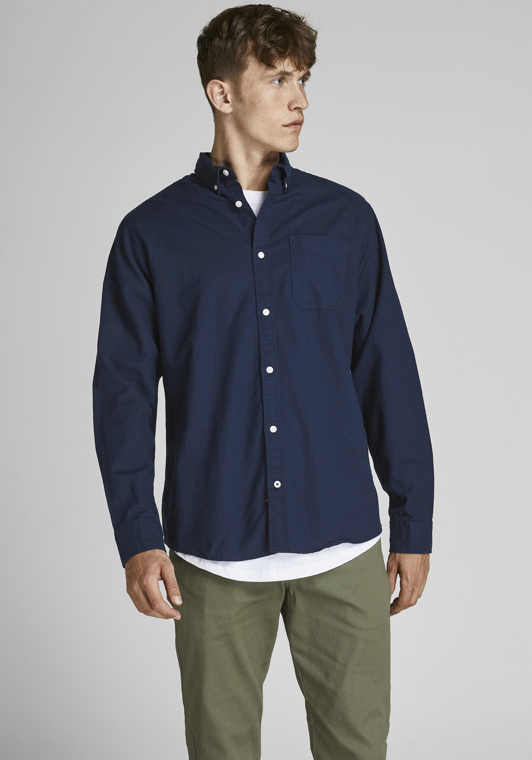 Jack & Jones Langarmhemd OXFORD SHIRT günstig online kaufen
