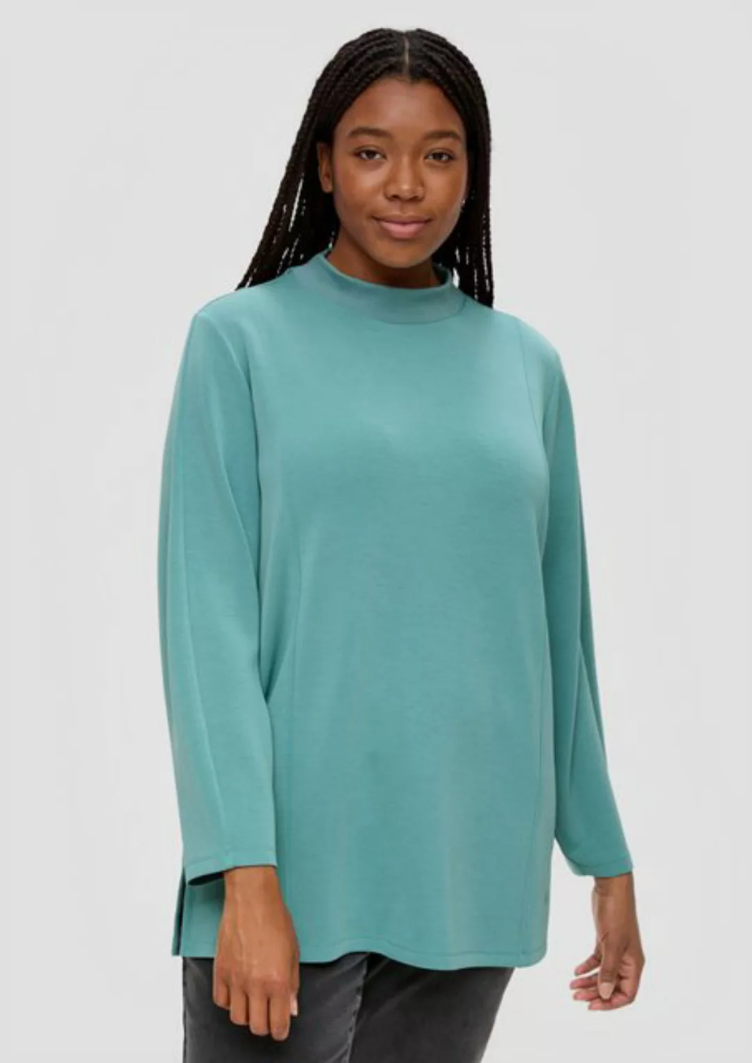 TRIANGLE Sweatshirt Sweatshirt aus Modalmix Rippblende günstig online kaufen