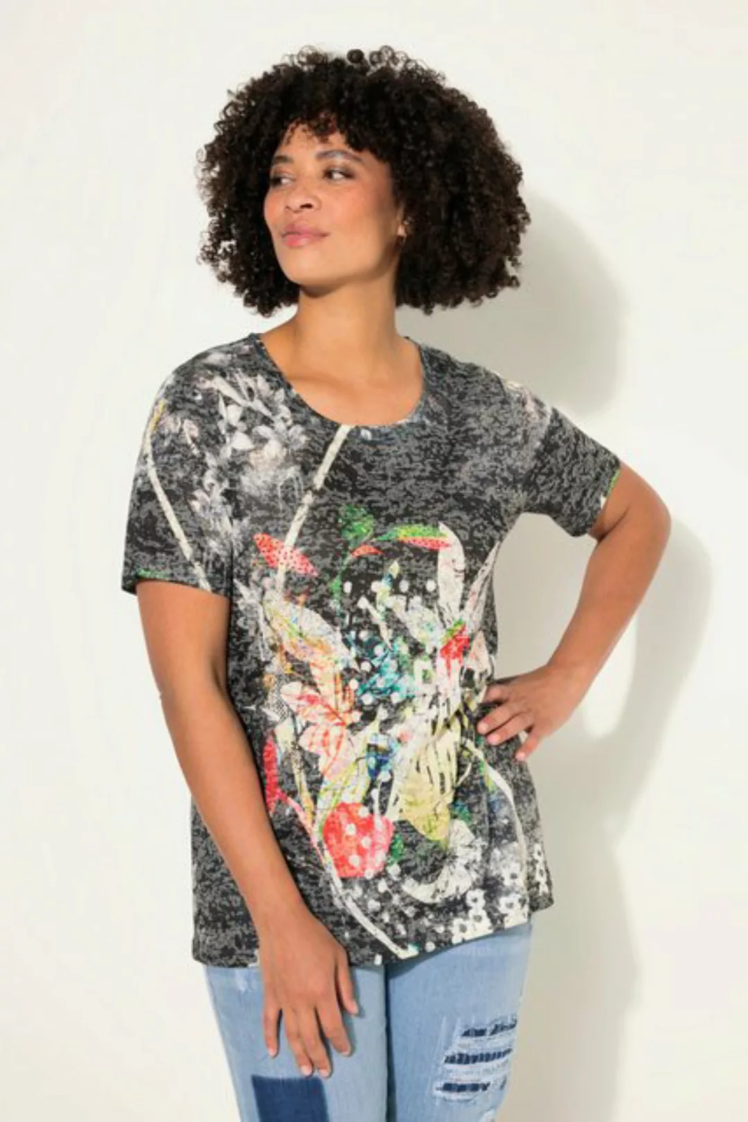 Angel of Style Rundhalsshirt T-Shirt Mustermix Halbarm günstig online kaufen