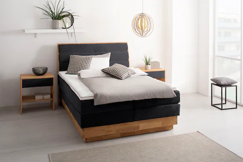 OTTO products Boxspringbett, LED-Beleuchtung, mit zertifizierten, recycelte günstig online kaufen