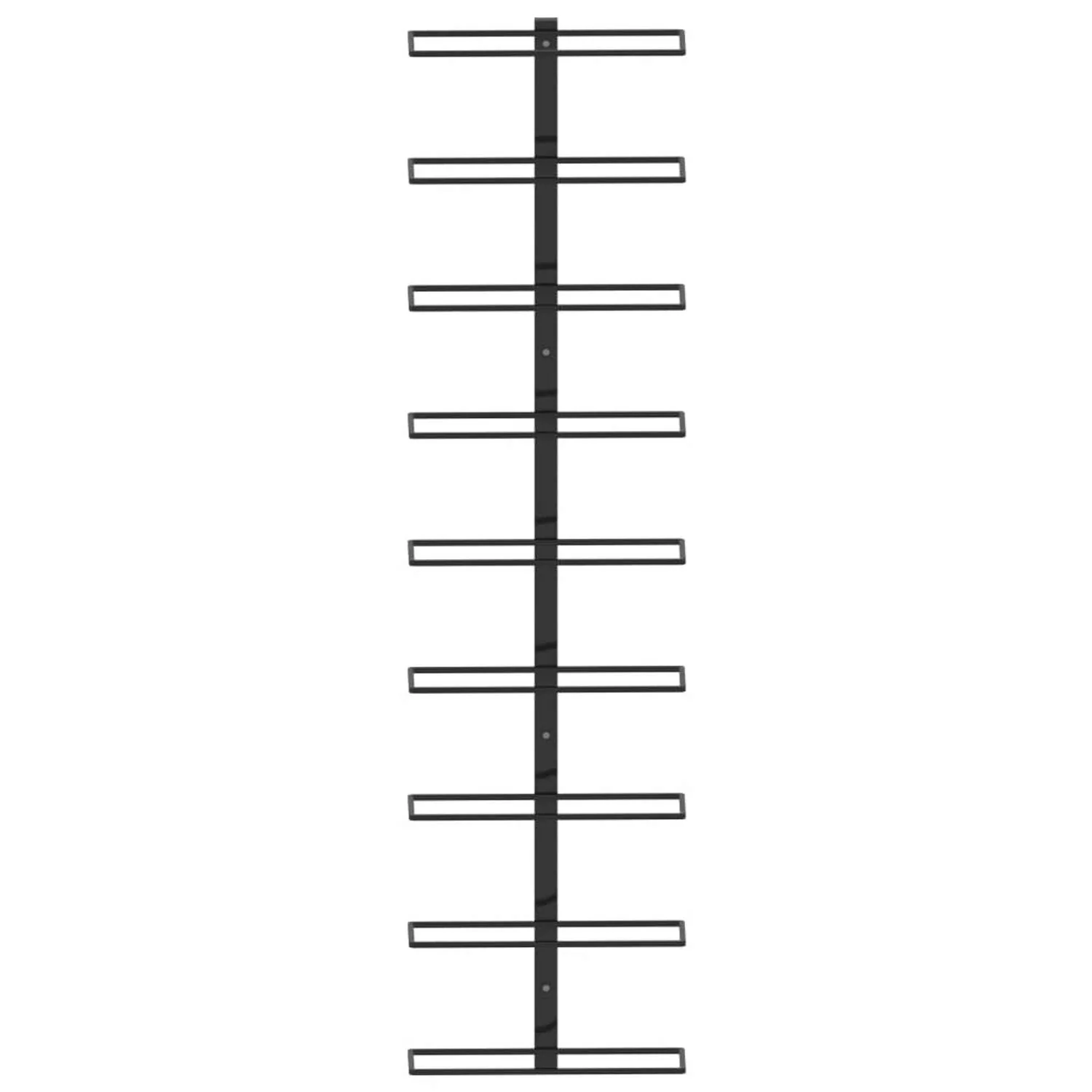VidaXL Wand-Weinregal für 9 Flaschen Schwarz Eisen günstig online kaufen