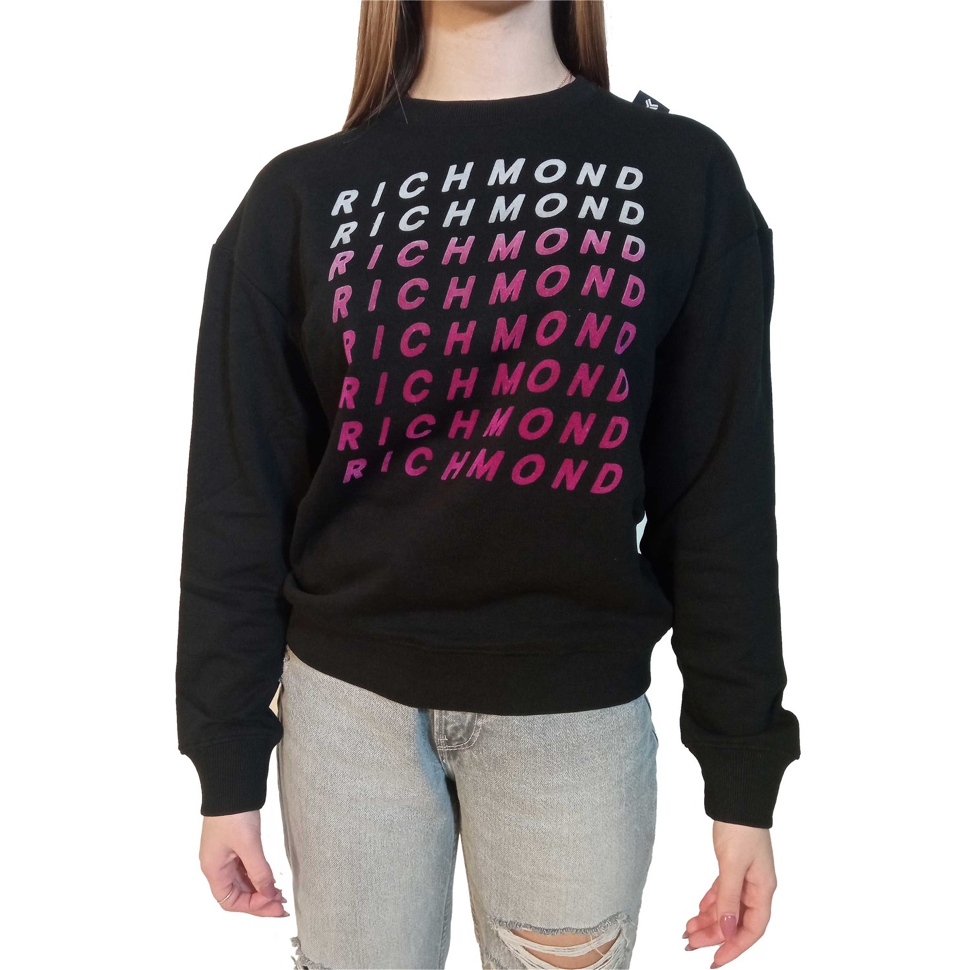 richmond sport Sweatshirt Damen schwarz Cotone günstig online kaufen