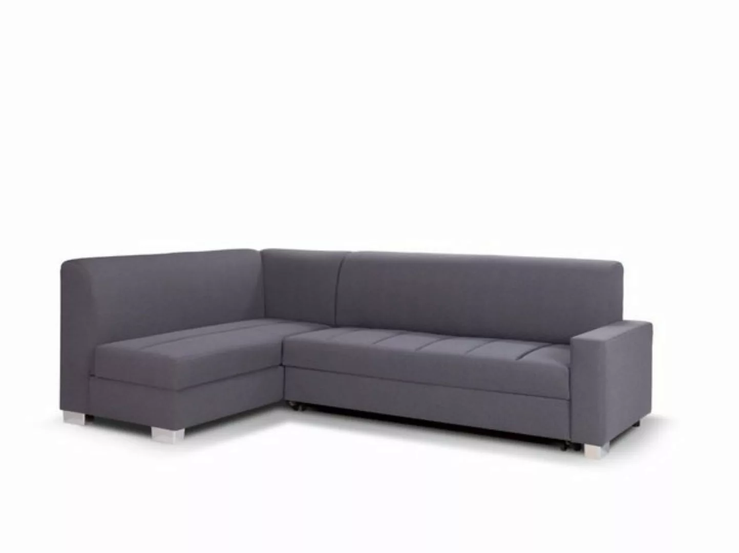 Siblo Ecksofa Klassisches Ecksofa Chiara mit Pouffe günstig online kaufen