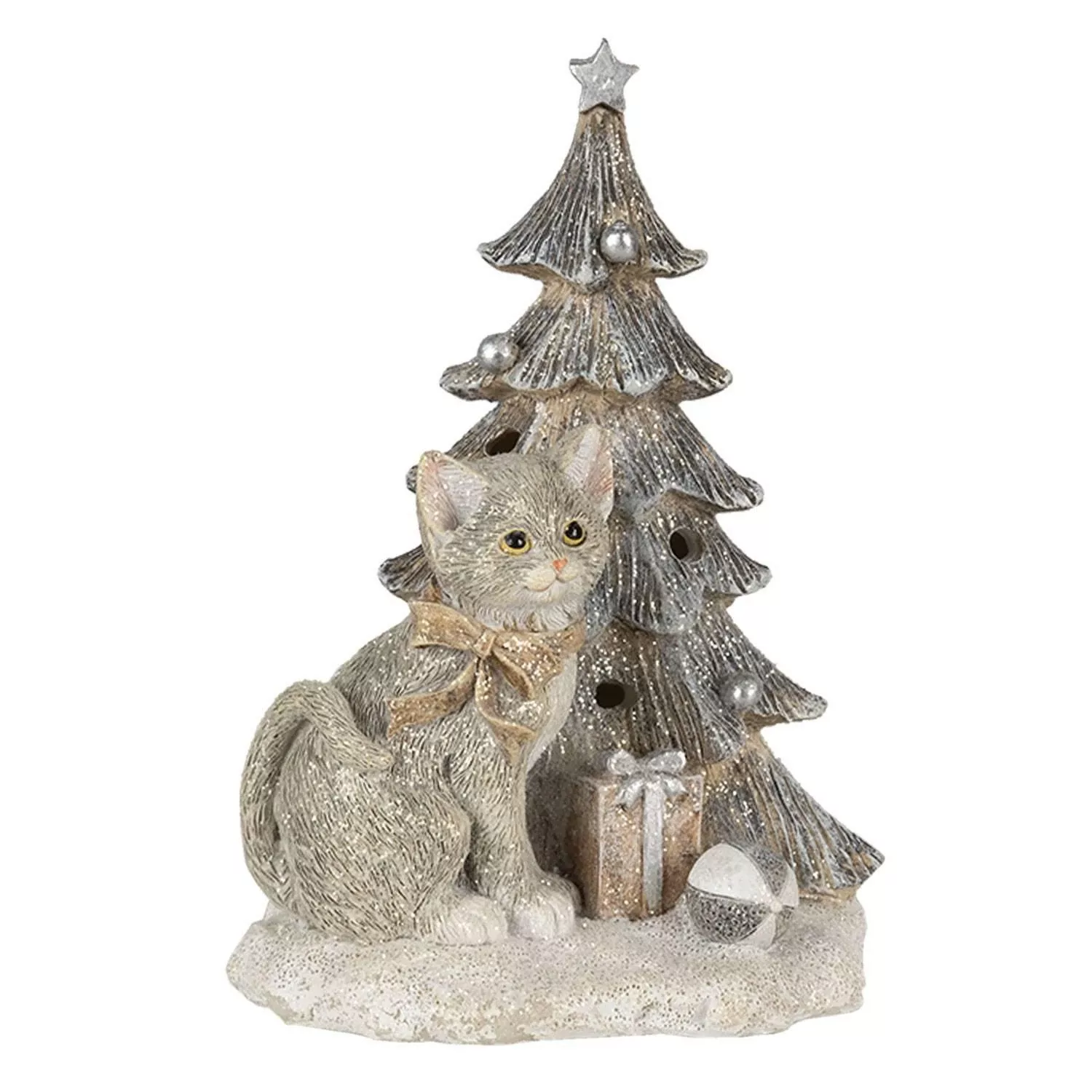 Clayre & Eef | Weihnachtsdekoration Katze Maria günstig online kaufen