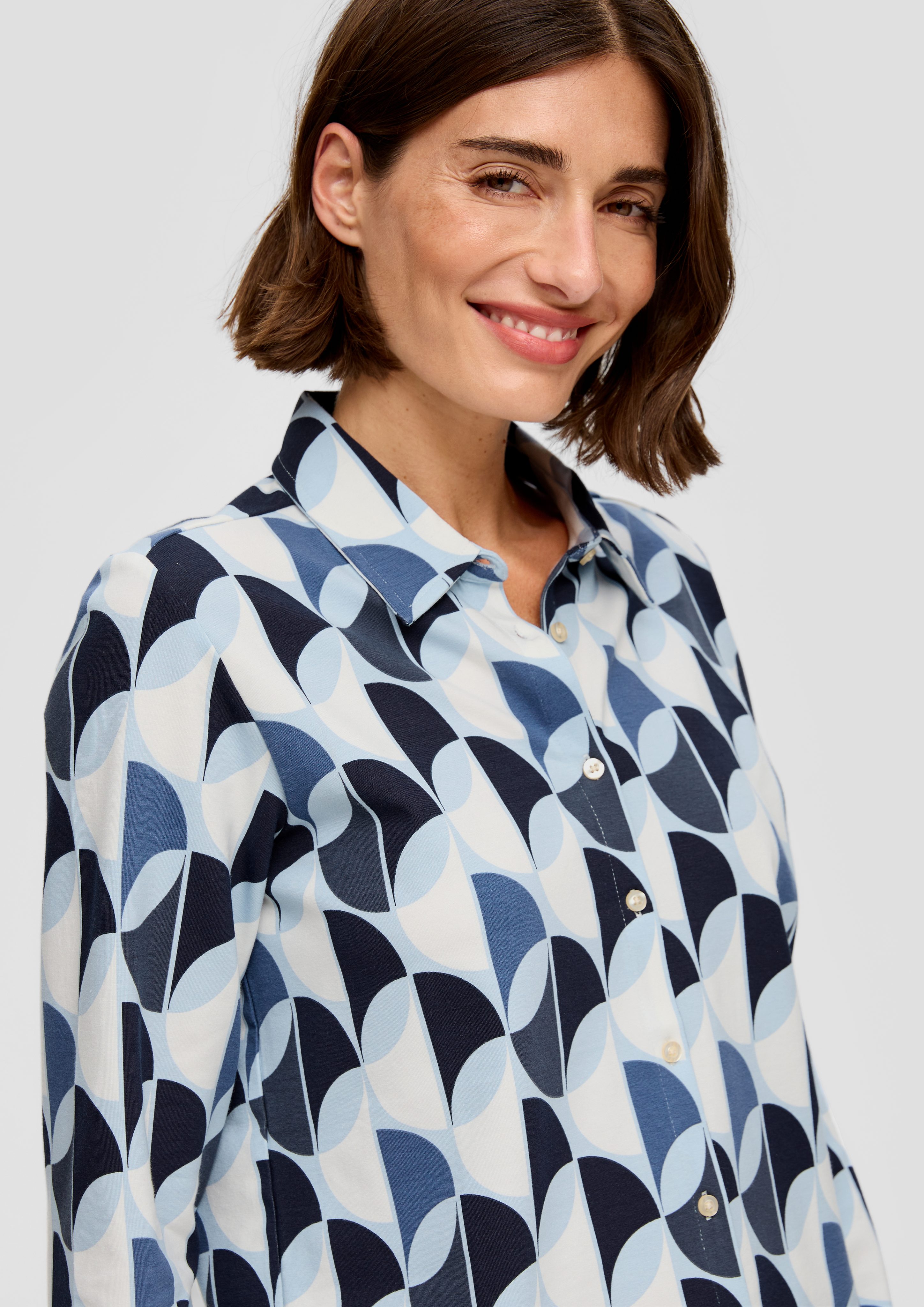 s.Oliver Langarmshirt Elastische Jerseybluse günstig online kaufen