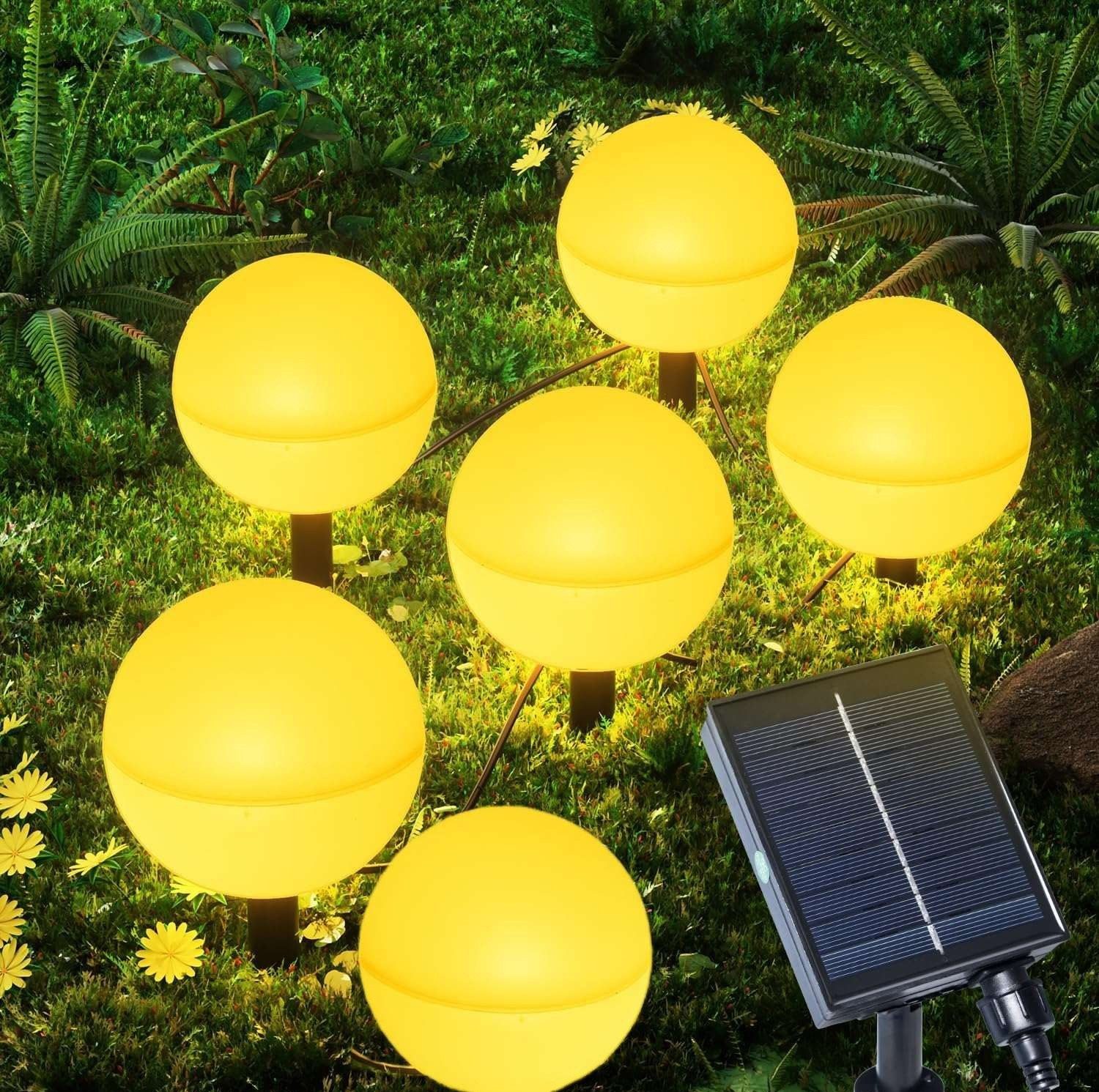 BlingBin LED Solarleuchte 6 Stück Kugel günstig online kaufen
