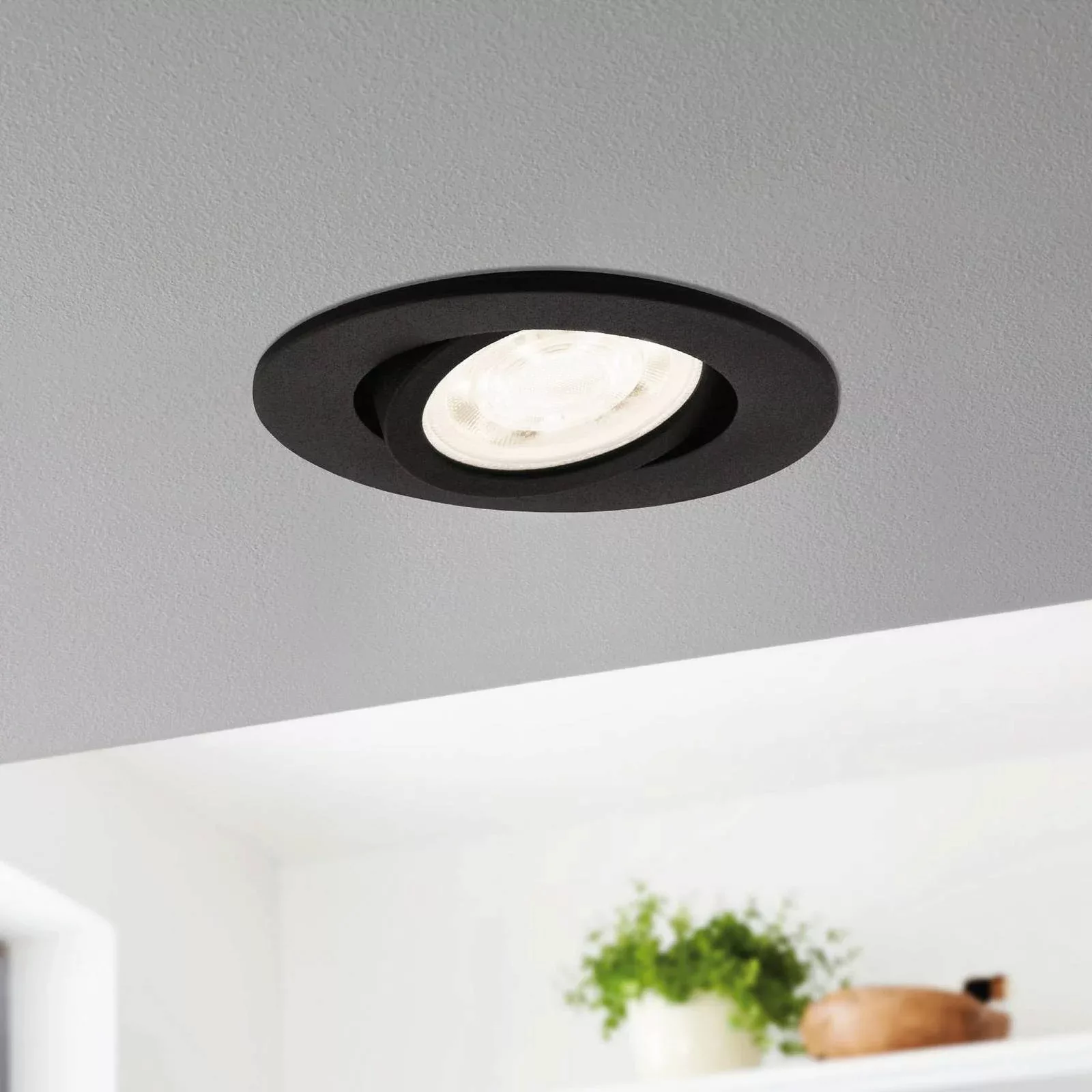 EGLO connect Saliceto-Z LED-Einbauleuchte, schwarz günstig online kaufen