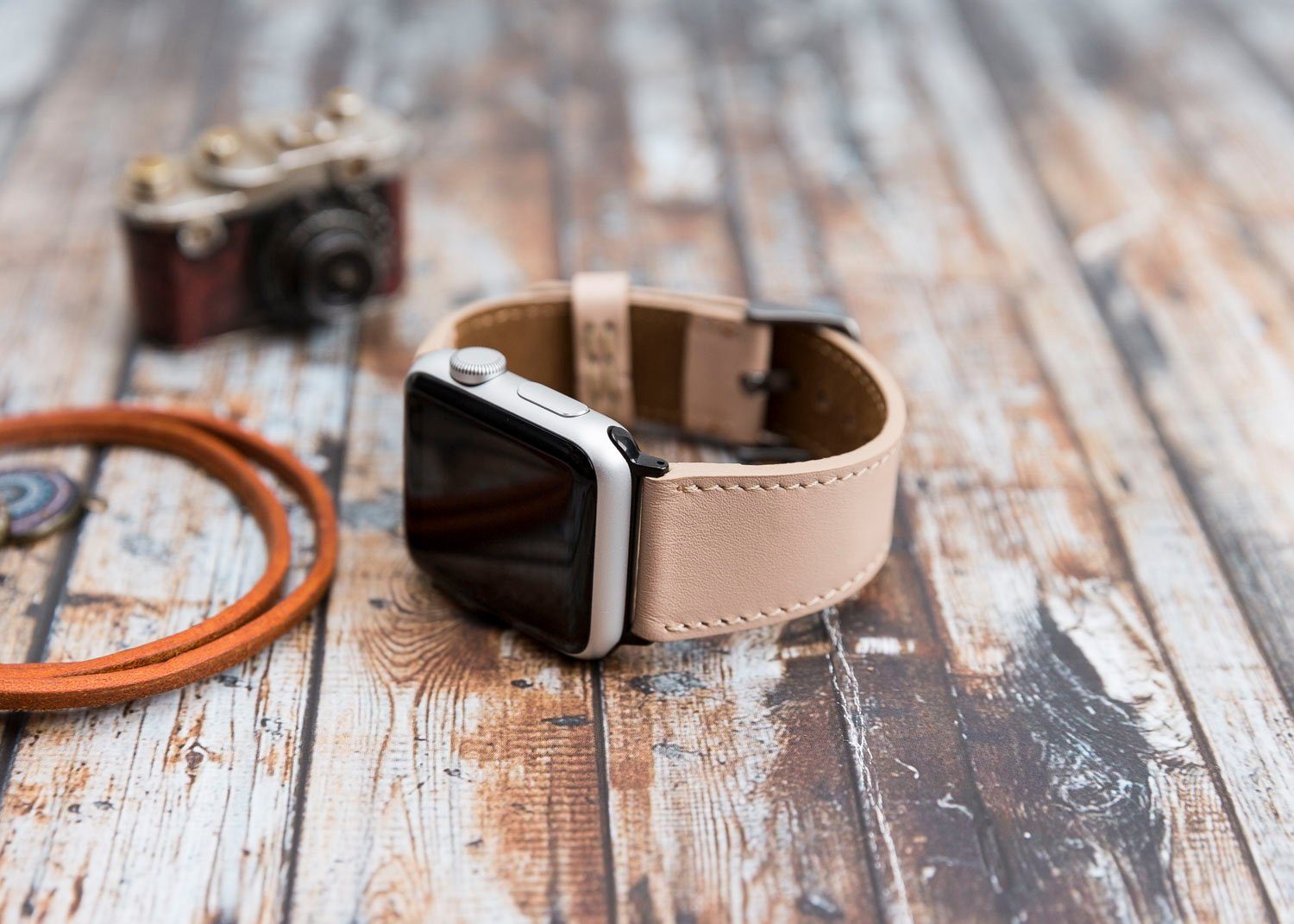 Renna Leather Smartwatch-Armband Apple Watch Band günstig online kaufen