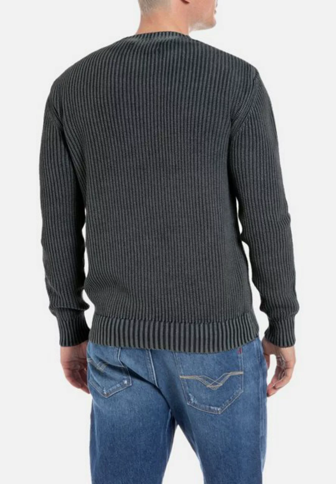 Replay Strickpullover Pullover Strickpullover R-Neck (1-tlg) günstig online kaufen