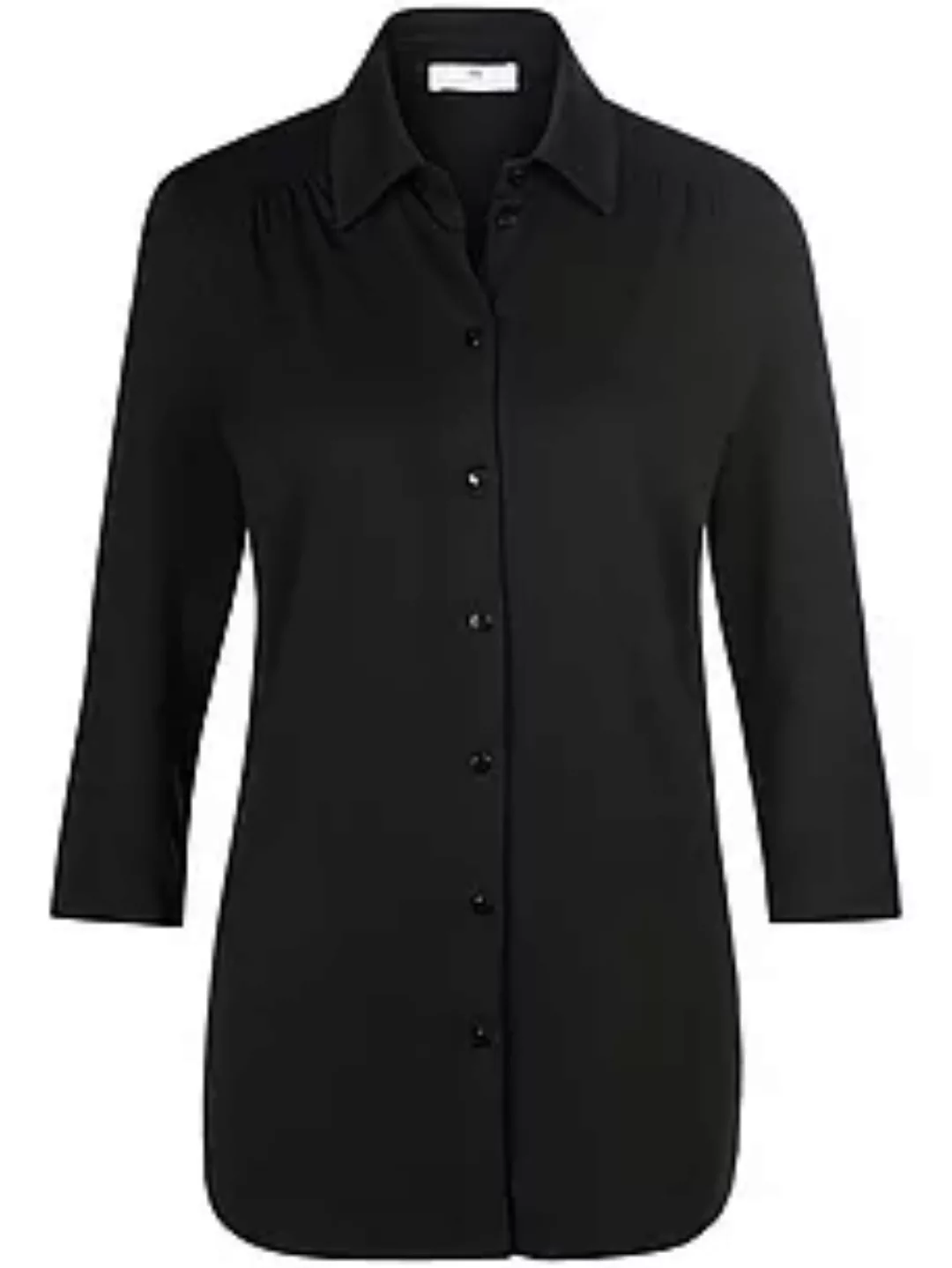 Jersey-Bluse 3/4-Arm Peter Hahn schwarz günstig online kaufen