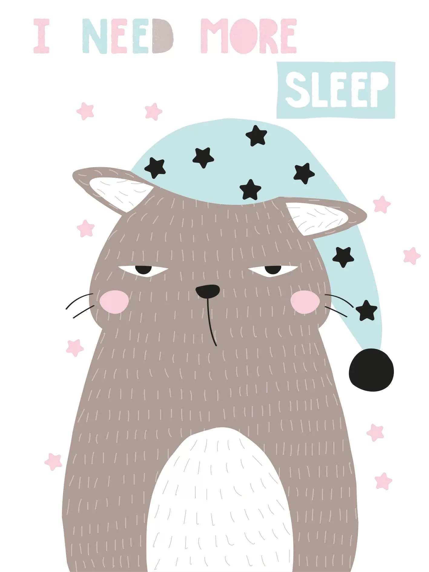 queence Leinwandbild "More sleep" günstig online kaufen