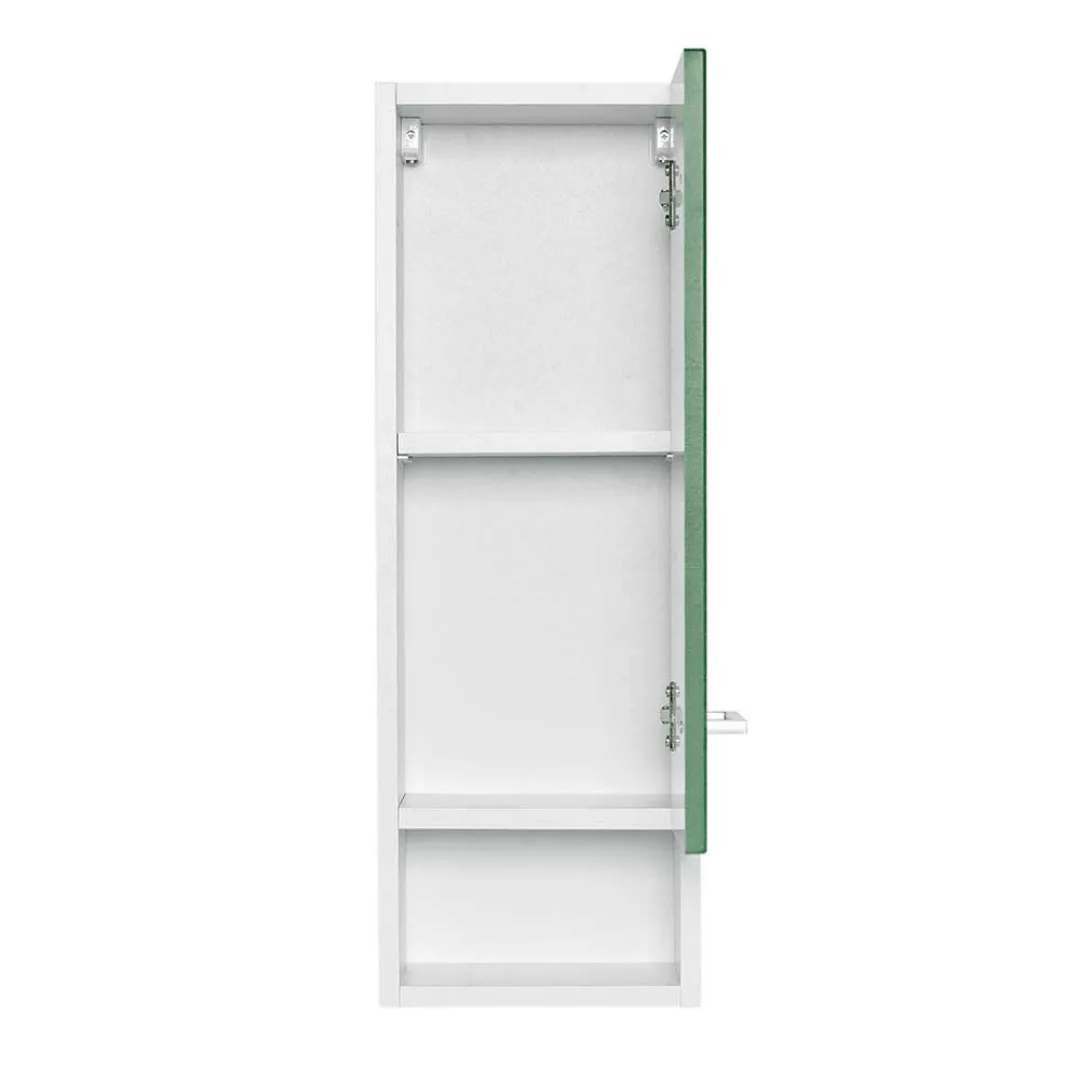 Badezimmer Oberschrank in Grün und Weiß 25 cm breit günstig online kaufen