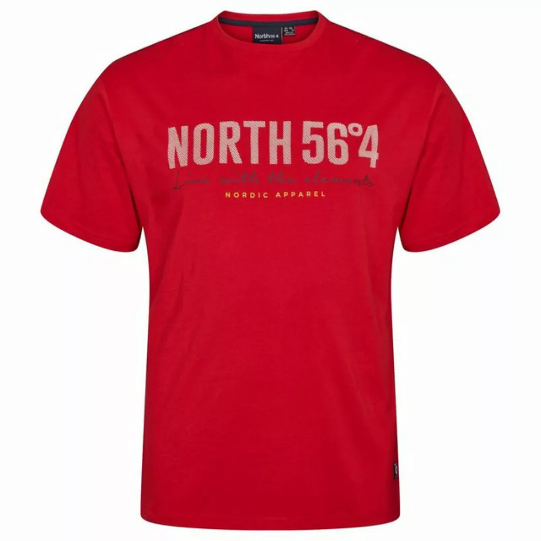 north 56 4 T-Shirt North 56°4 Basic T-Shirt in XXL Größen, rot günstig online kaufen