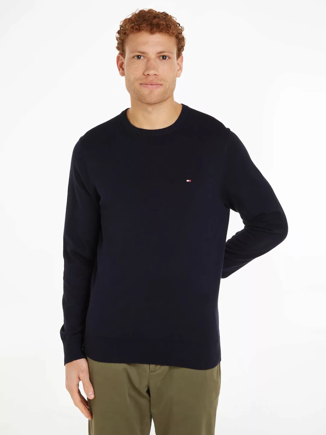 Tommy Hilfiger Rundhalspullover "ESSENTIAL COTTON CREW NECK" günstig online kaufen