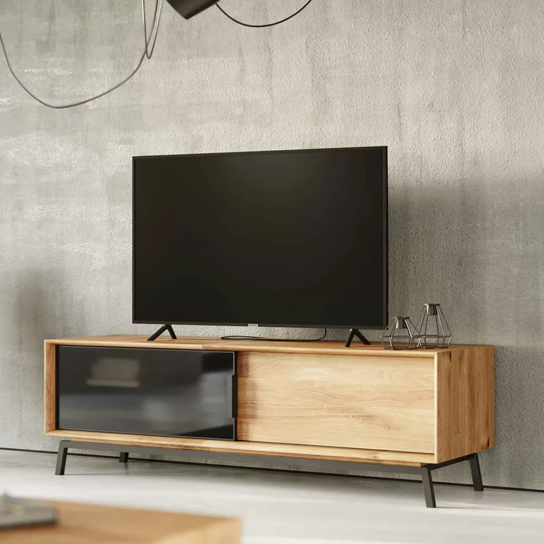 TV Phonotisch im Industry und Loft Stil Massivholz Oberfläche günstig online kaufen