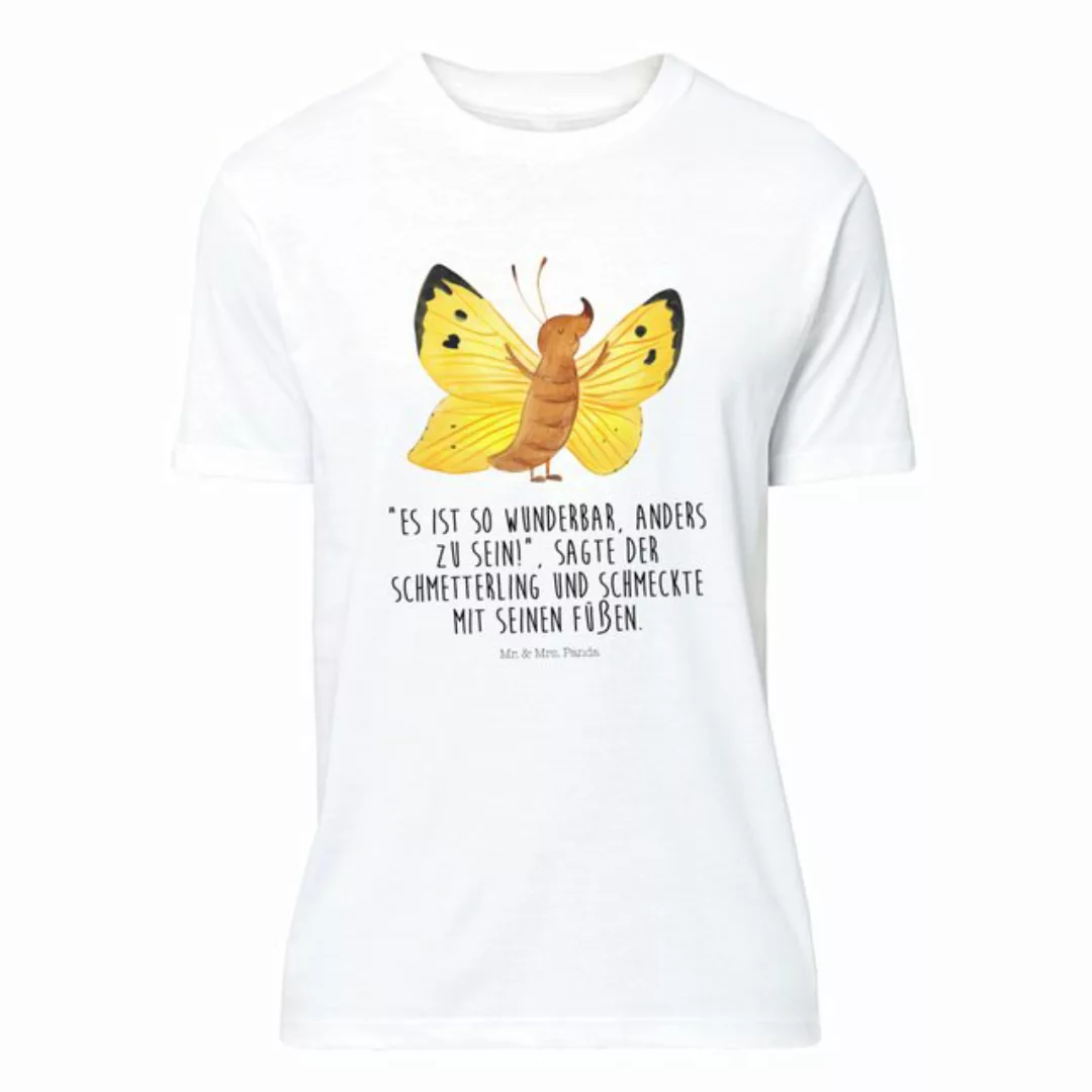 Mr. & Mrs. Panda T-Shirt Schmetterling Zitronenfalter - Weiß - Geschenk, Ti günstig online kaufen