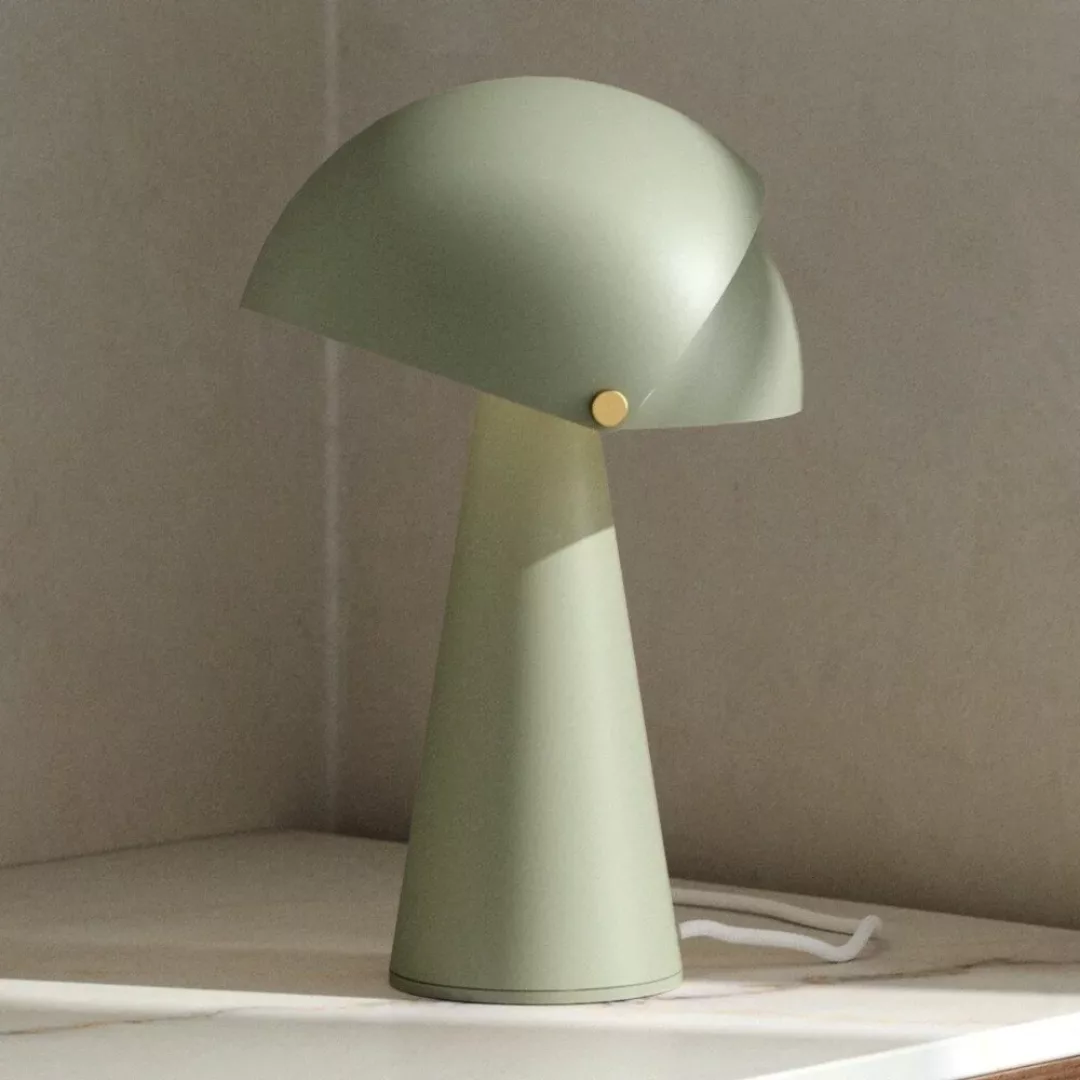 Tischleuchte Align mit kippbarem Schirm, grün günstig online kaufen