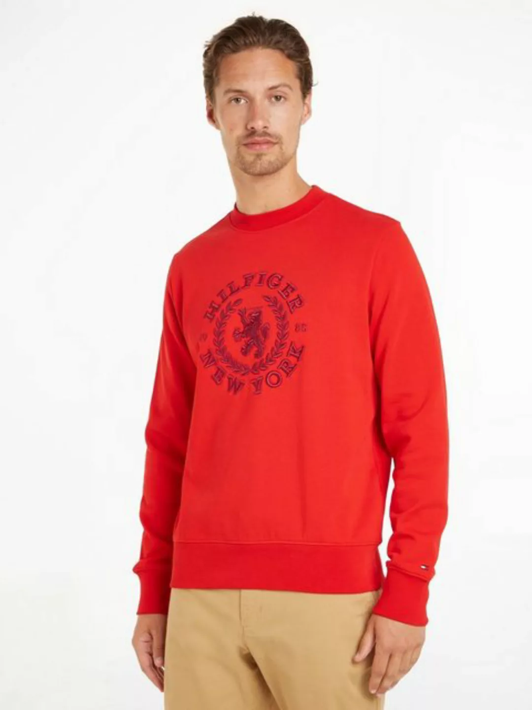 Tommy Hilfiger Sweatshirt BIG ICON CREST SWEATSHIRT mit großem Logo auf der günstig online kaufen