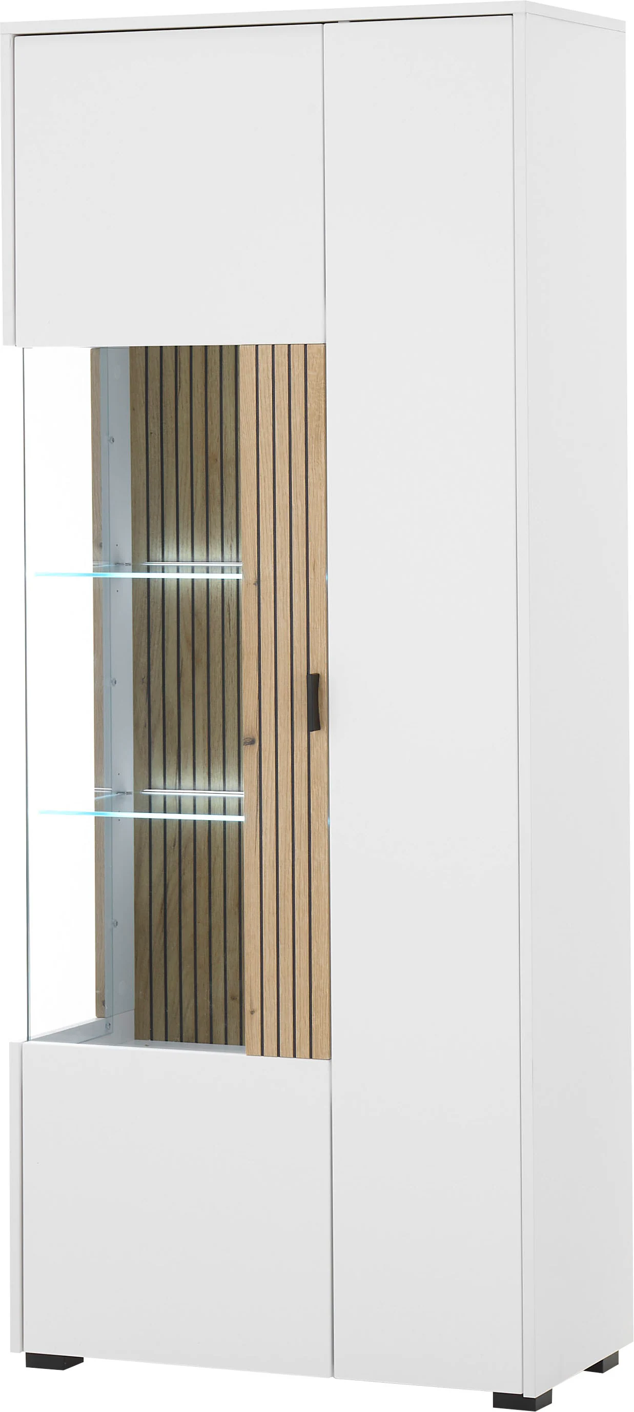 INOSIGN Vitrine "Hudson, Stauraumvitrine", in moderner Trendfarbe, Griffe a günstig online kaufen