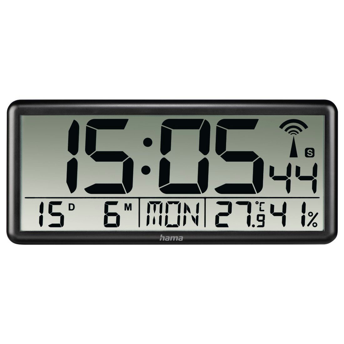 Hama Funkwanduhr Funkwandhuhr Wanduhr Jumbo DFC günstig online kaufen