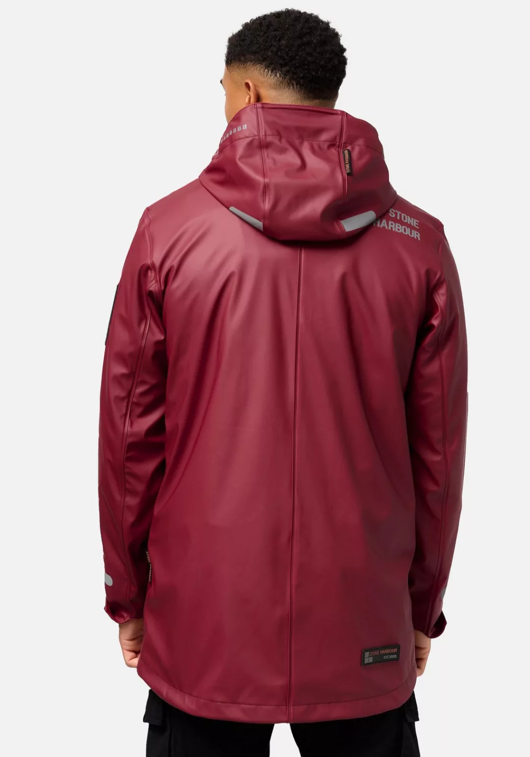 Stone Harbour Regenmantel "Tamio", Herren Regenjacke mit extralangen Ärmeln günstig online kaufen