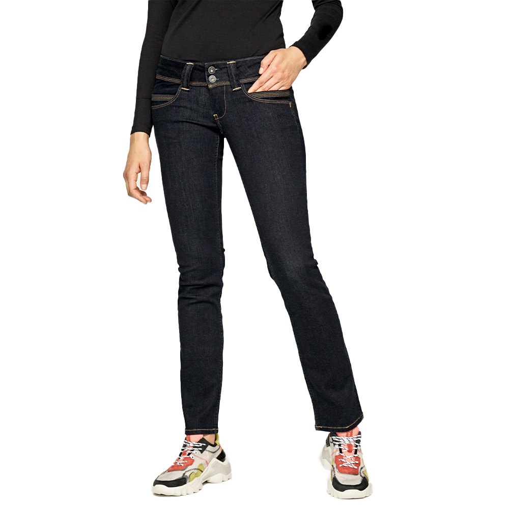 Pepe Jeans Damen Jeans Venus - Regular Fit - Blau - Rinse Plus günstig online kaufen