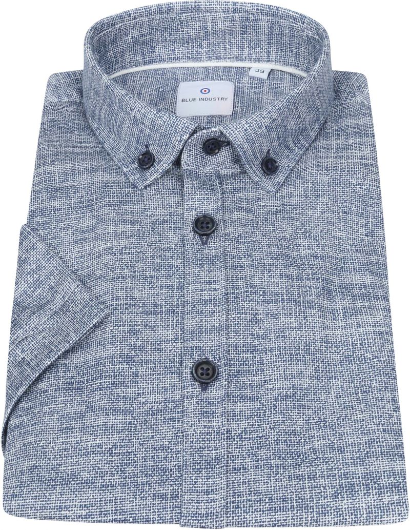 Blue Industry KA Hemd Jersey Melange Blau - Größe 38 günstig online kaufen
