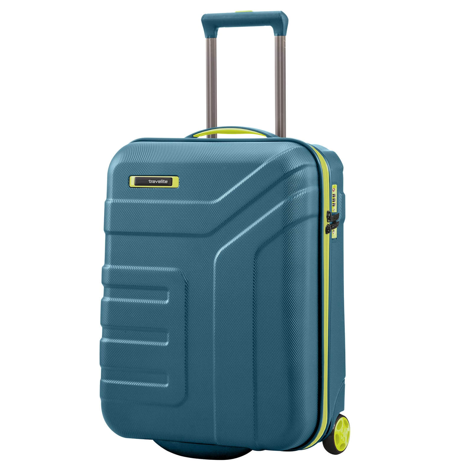 Travelite VECTOR 2-Rad Trolley S, Petrol/Limone günstig online kaufen