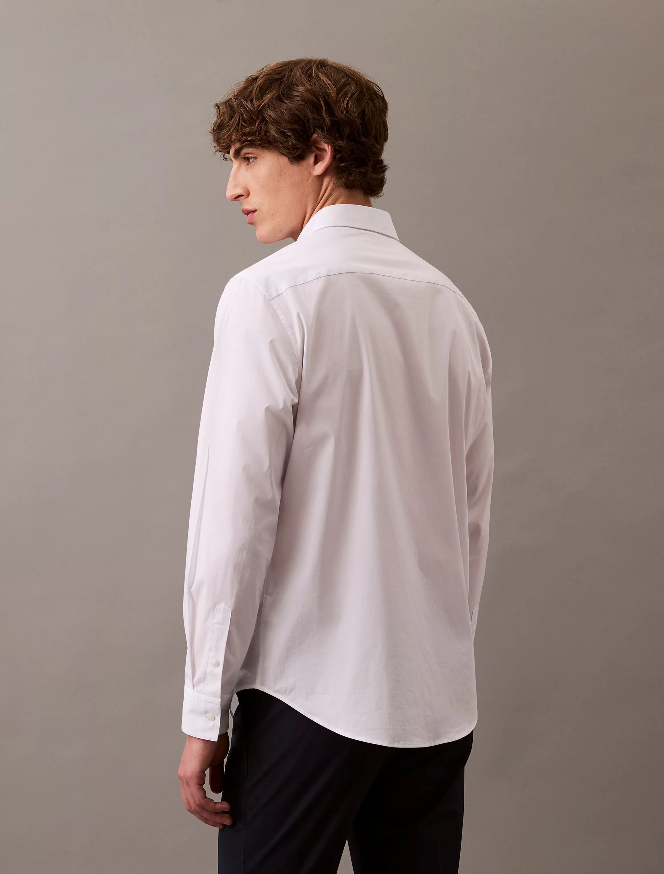 Calvin Klein Businesshemd "LS SOLID STRETCH CLASSIC SHIRT", mit Kentkragen günstig online kaufen