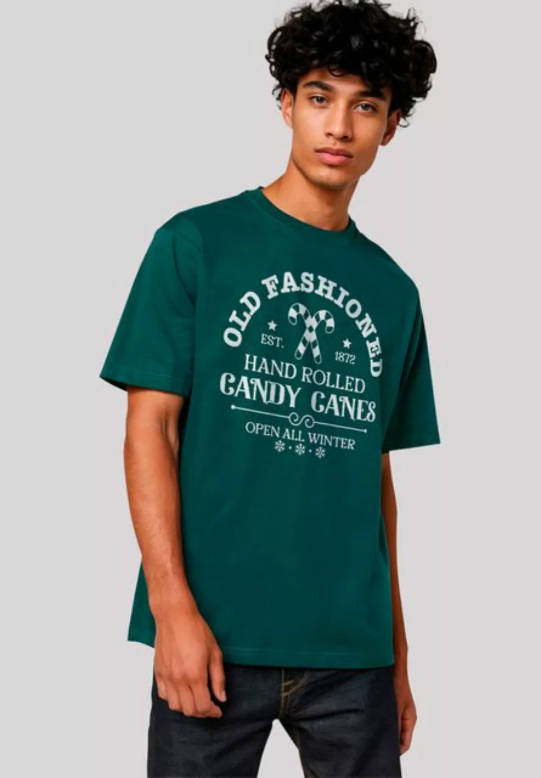 F4NT4STIC T-Shirt Cany Canes Retro Weihnachts Sign Premium Qualität günstig online kaufen