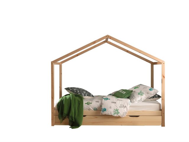 58 aufm Kessel Kinderbett Hausbett Kapua 210x97x170 Kinderbett in Hausoptik günstig online kaufen