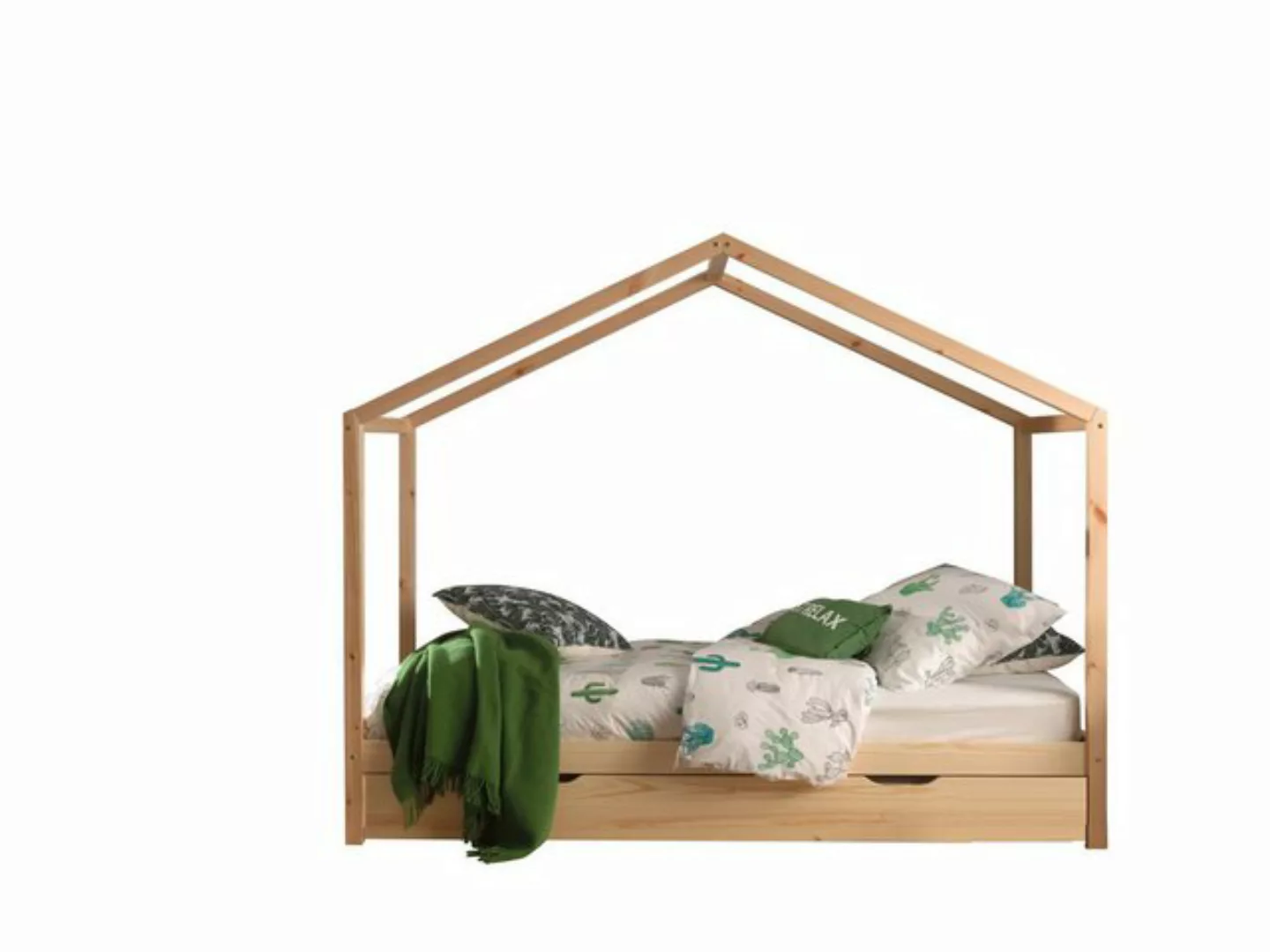 58 aufm Kessel Kinderbett Hausbett Kapua 210x97x170 Kinderbett in Hausoptik günstig online kaufen